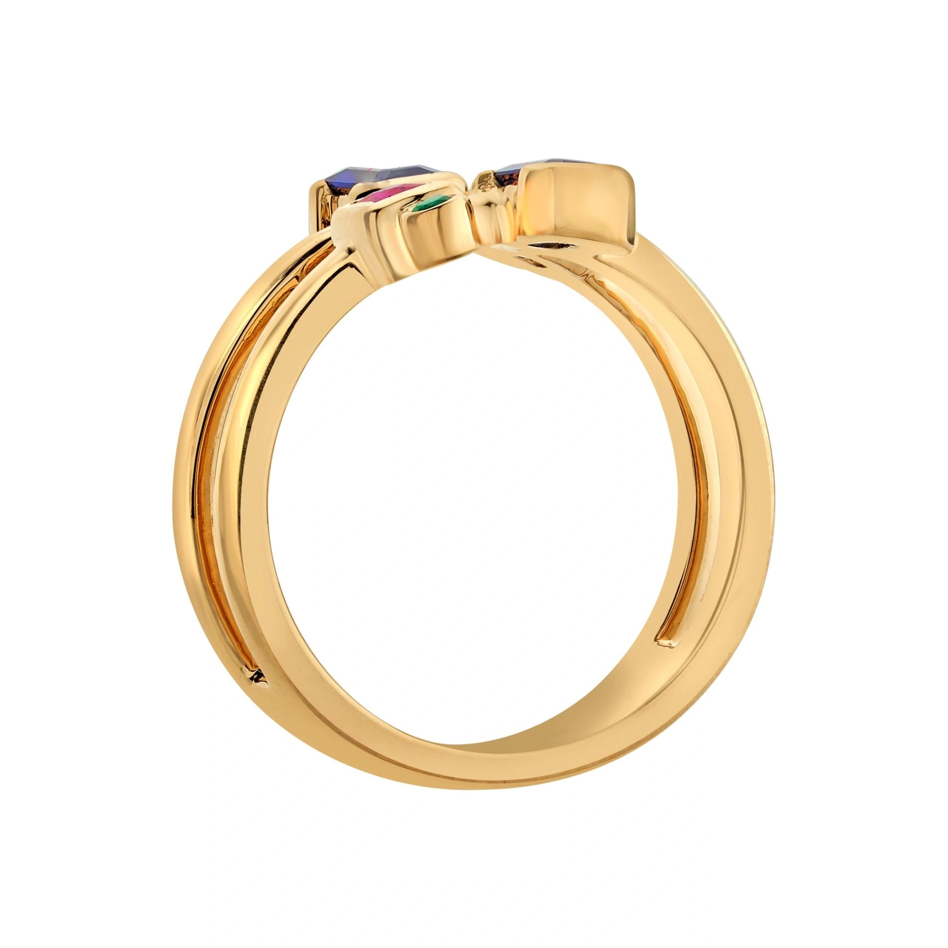 Aria Abstract Prism Ring - Zen Diamond India