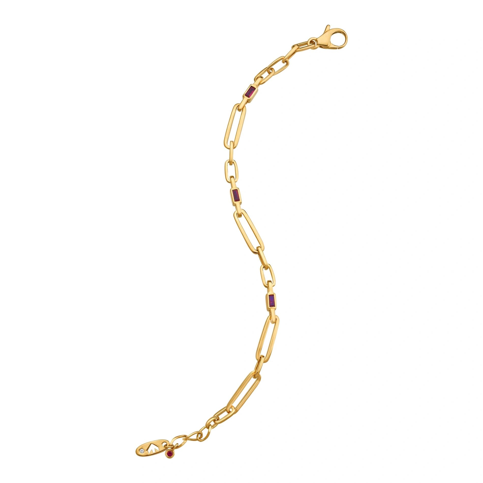 Aria Scarlet Link Glow Bracelet - Zen Diamond India