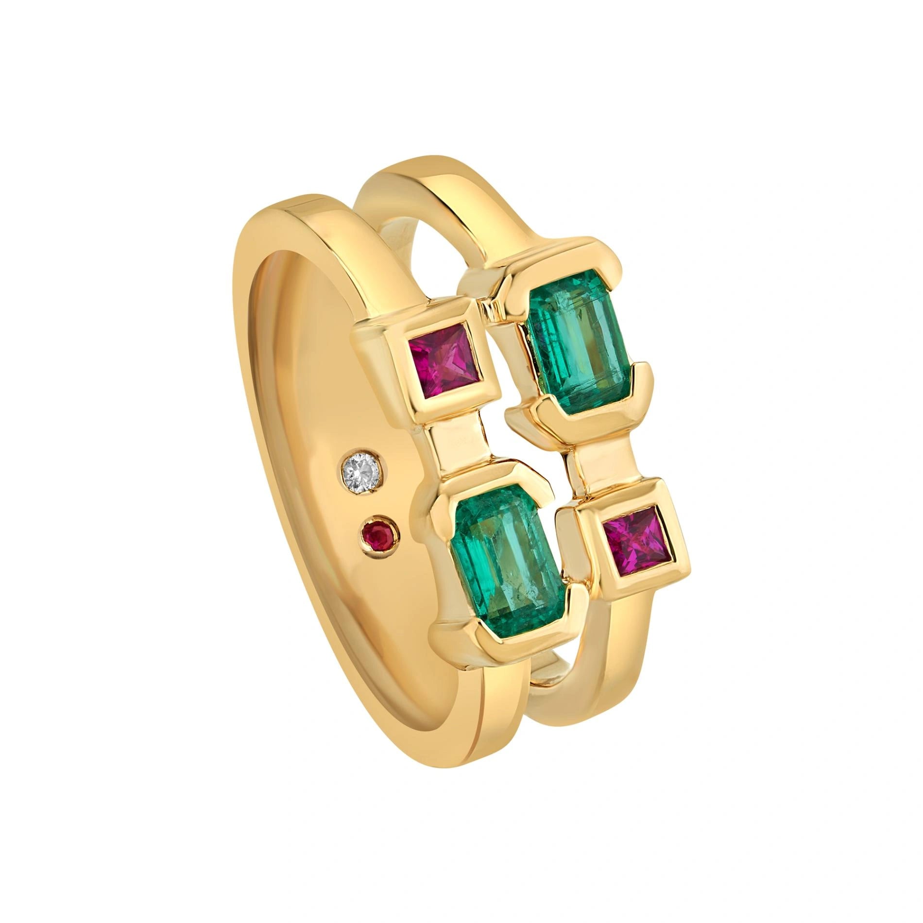 Aria Emerald Mosaic Band - Zen Diamond India