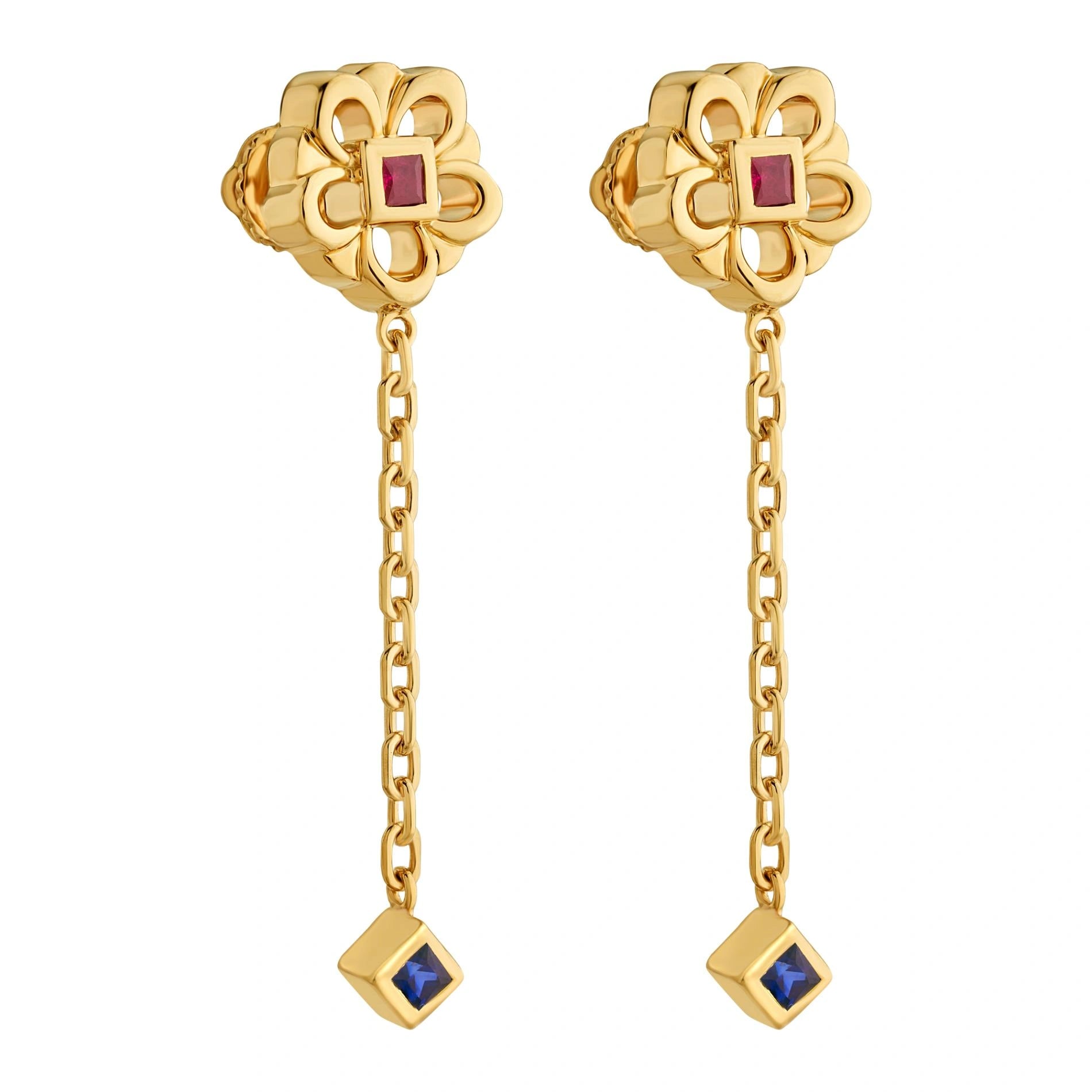 Aria Floral Cascade Drops - Zen Diamond India