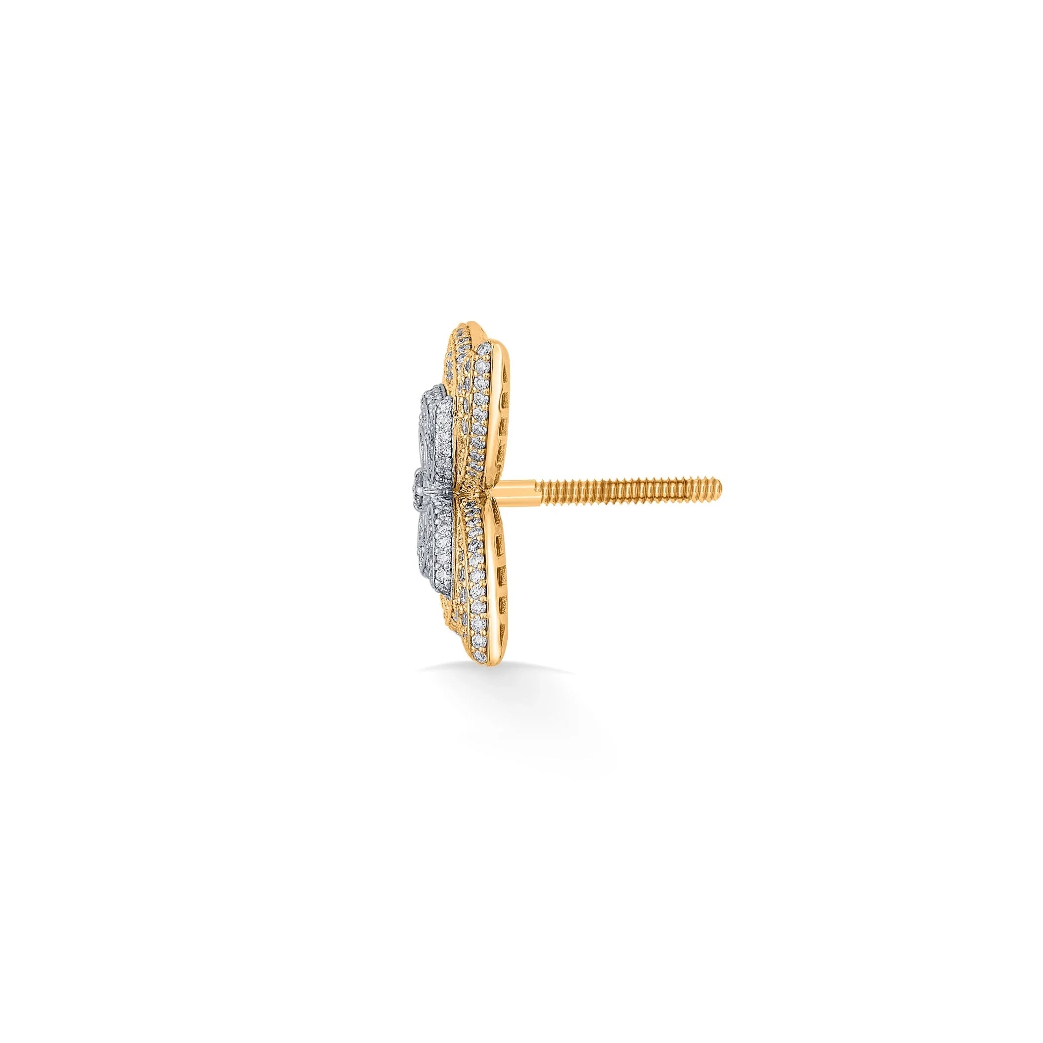 Bloom Radiance Diamond Earrings - Zen Diamond India