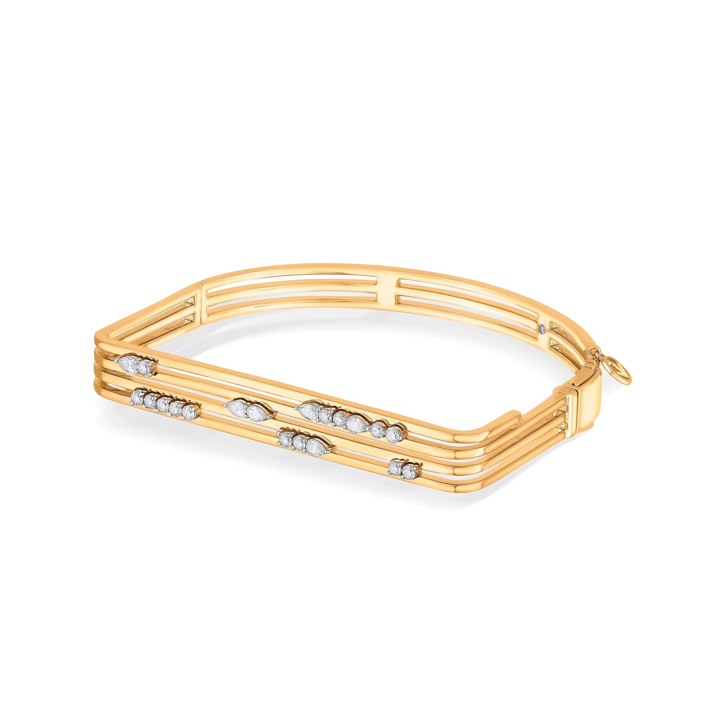 Soiree Glam Grid Power Bracelet - Zen Diamond India