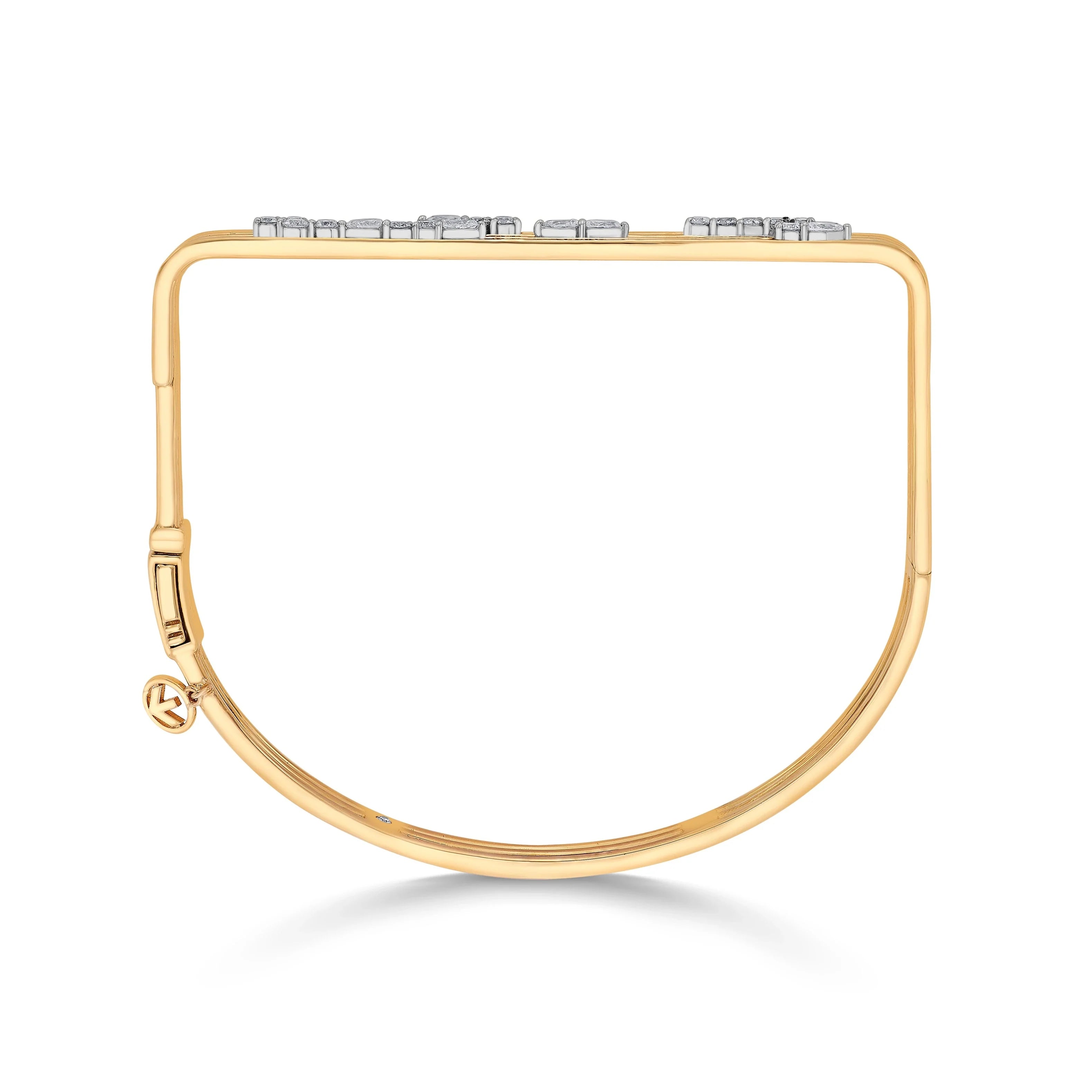 Soiree Glam Grid Power Bangle - Zen Diamond India
