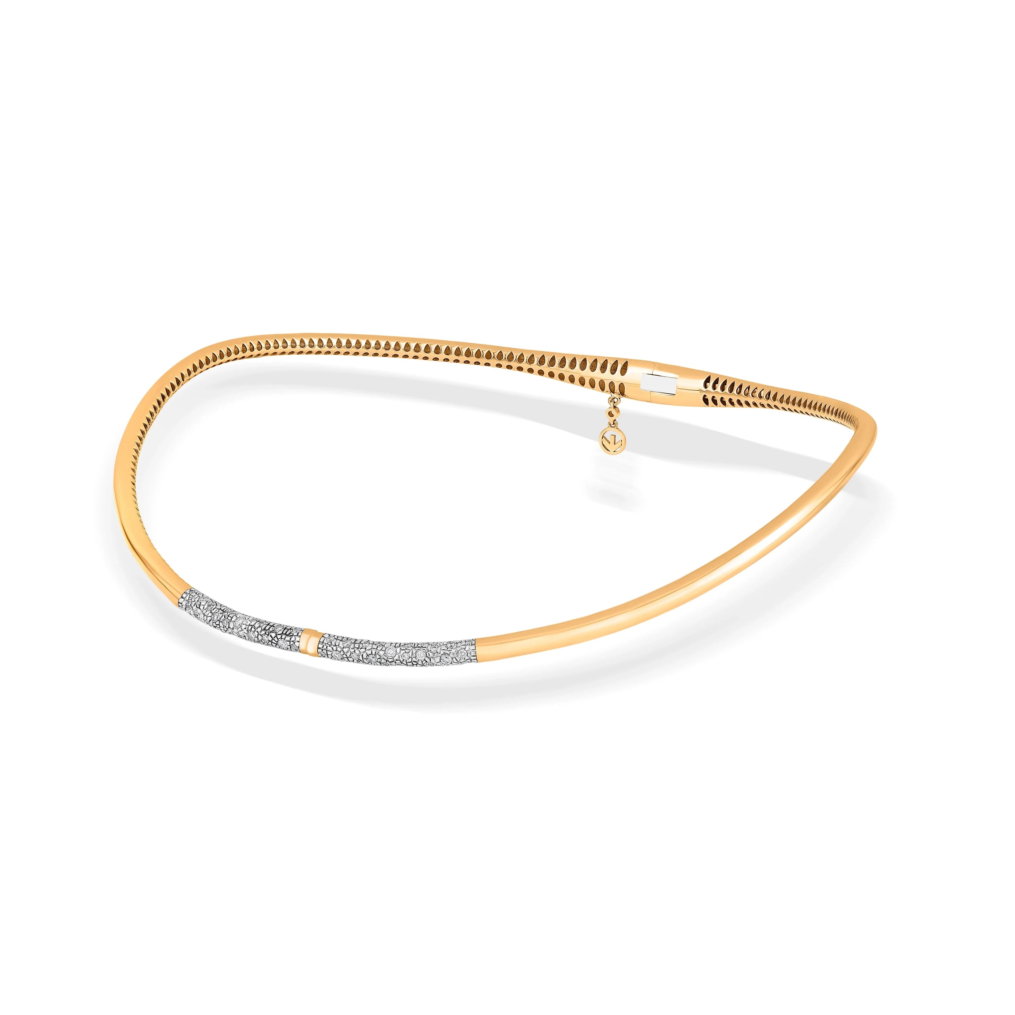 Soiree Couture Diamond V - Curve Collar - Zen Diamond India