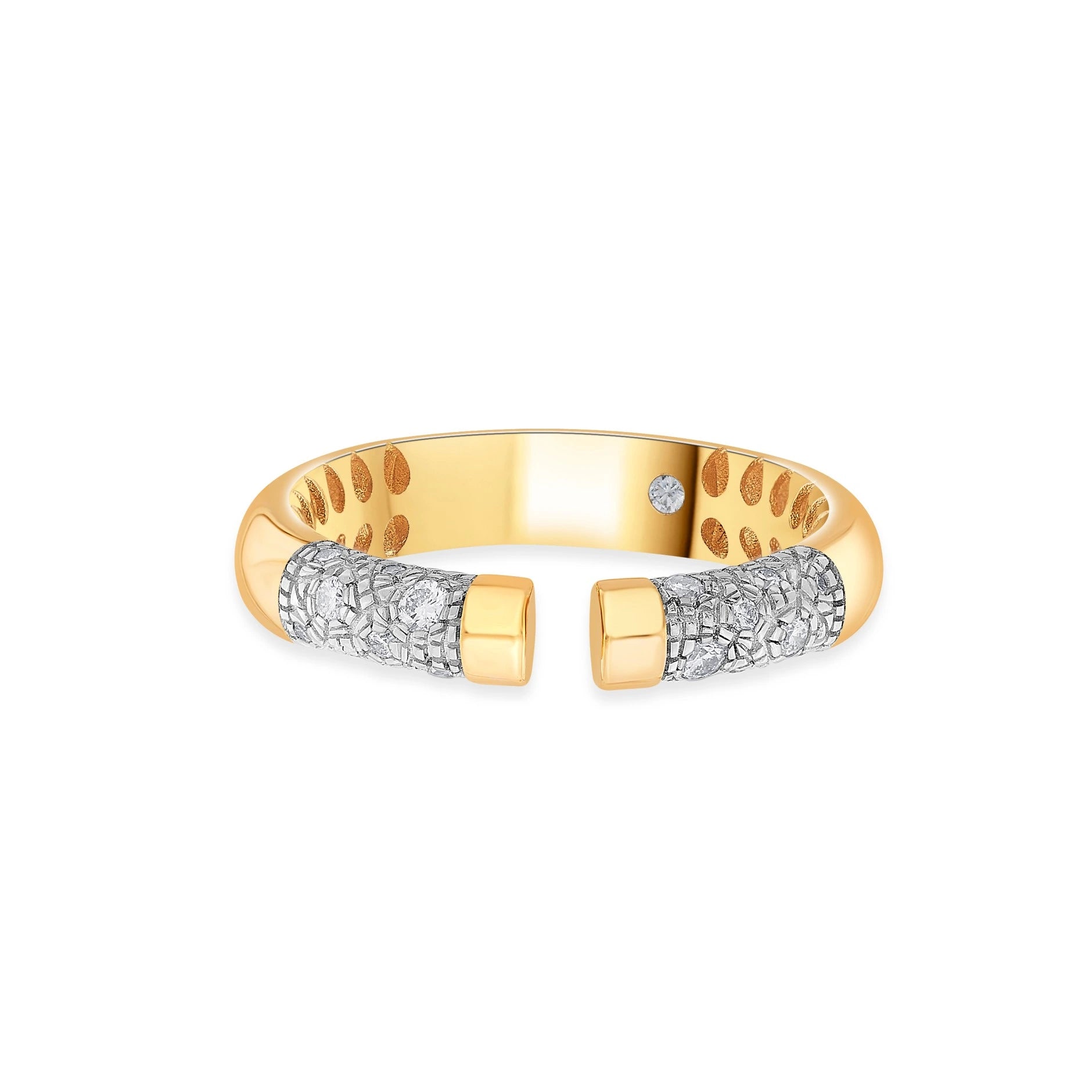 Soiree Textura Shine Statement Ring - Zen Diamond India