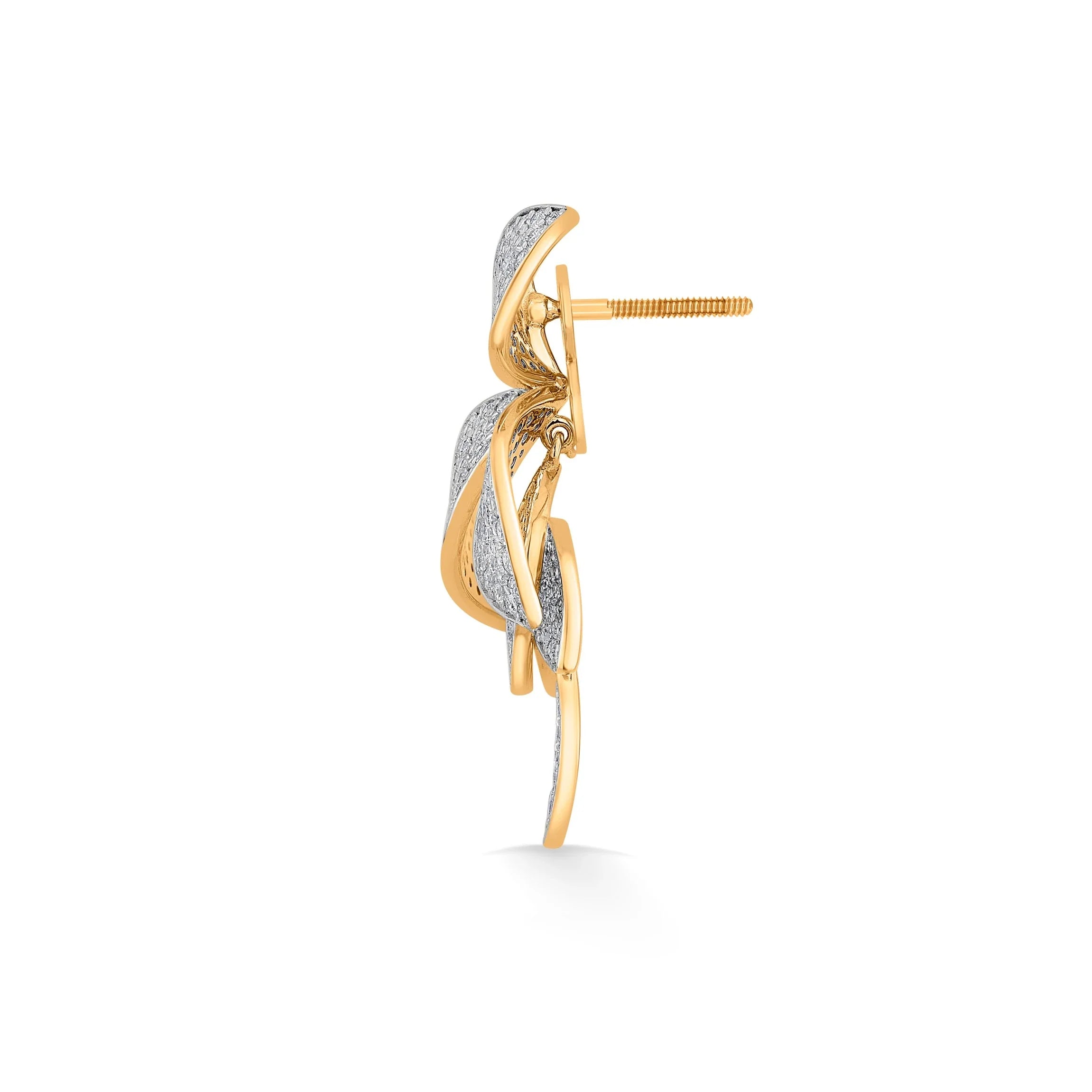 Bloom Majestic Diamond Earrings - Zen Diamond India