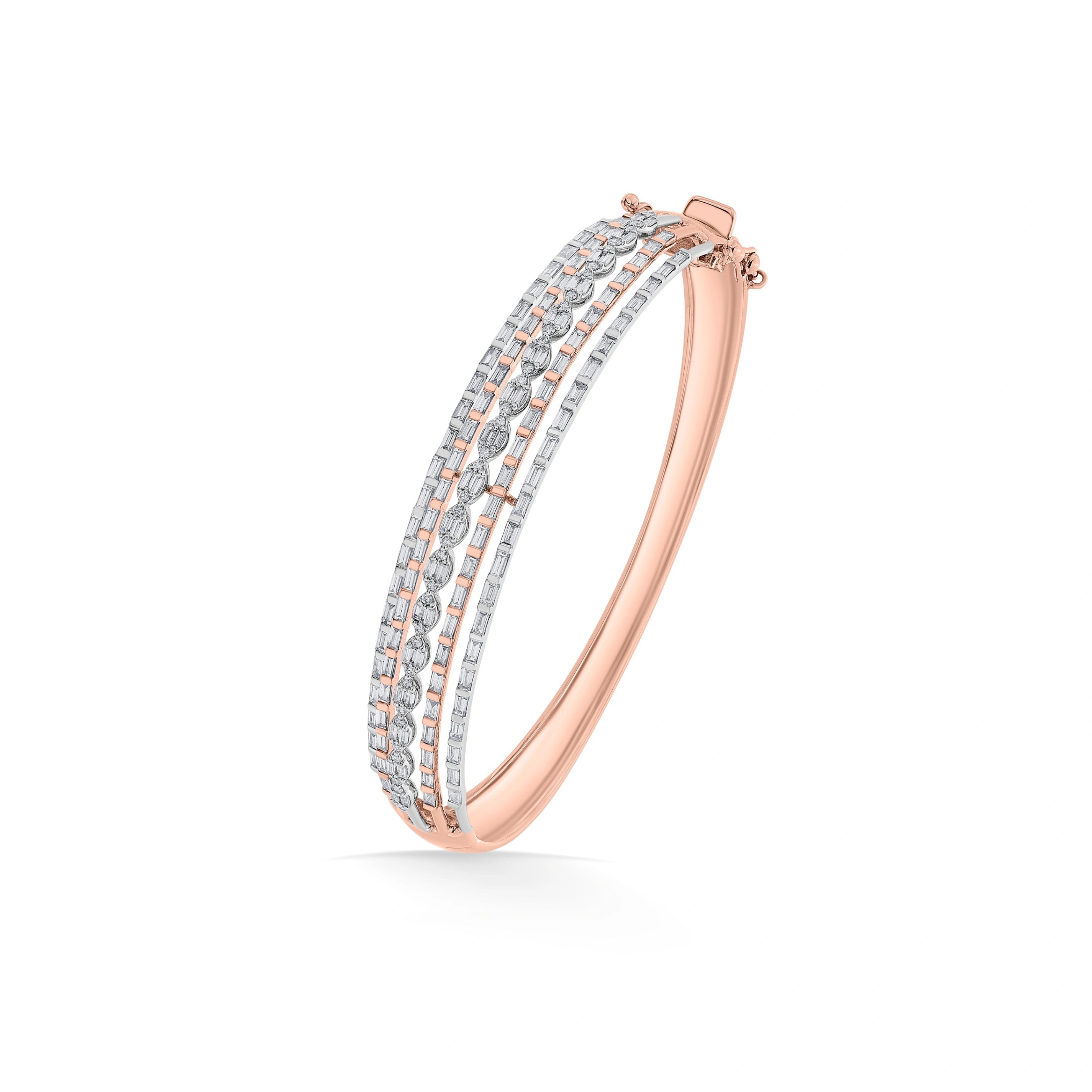Enchante Triple - Track Radiance Bracelet - Zen Diamond India