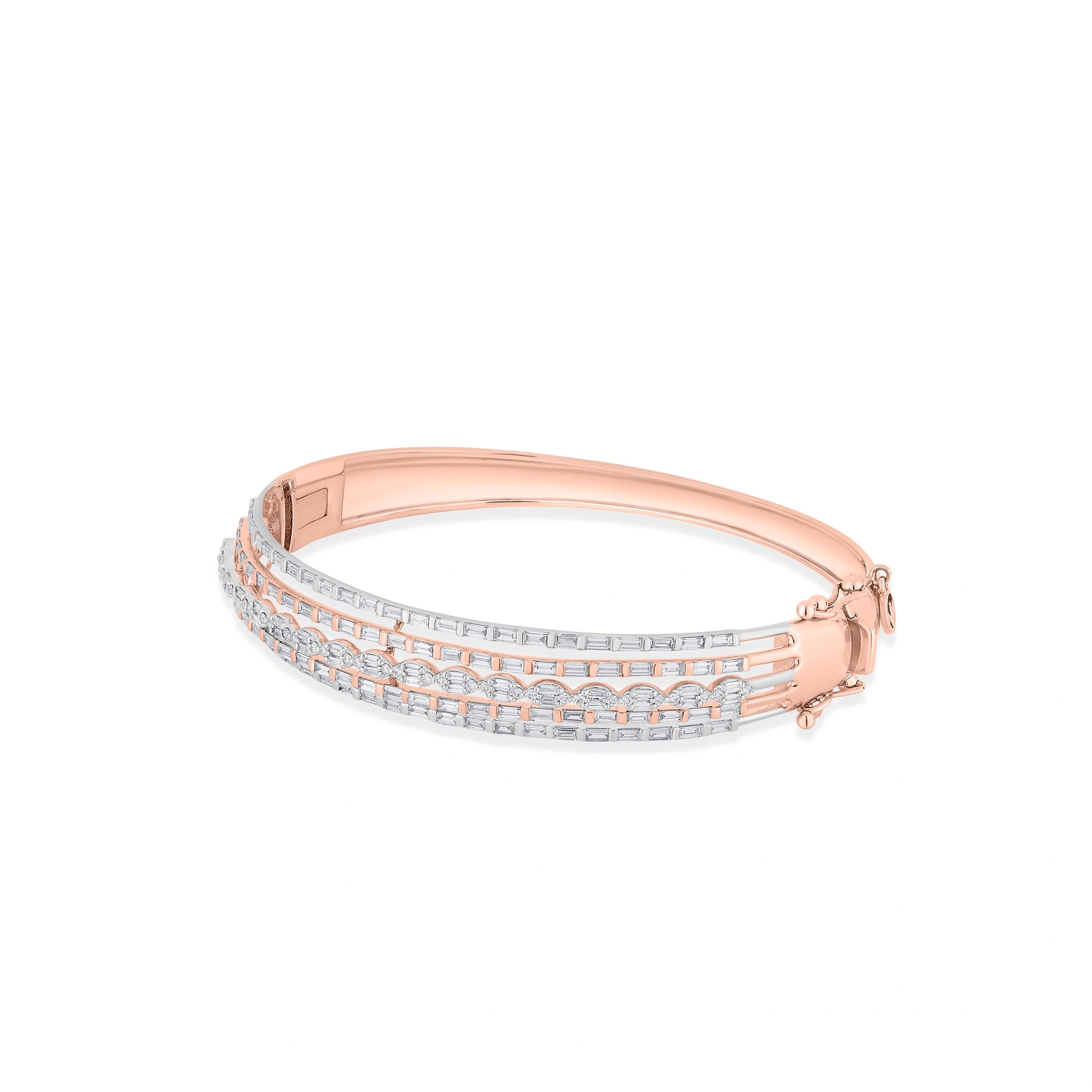 Enchante Triple - Track Radiance Bracelet - Zen Diamond India