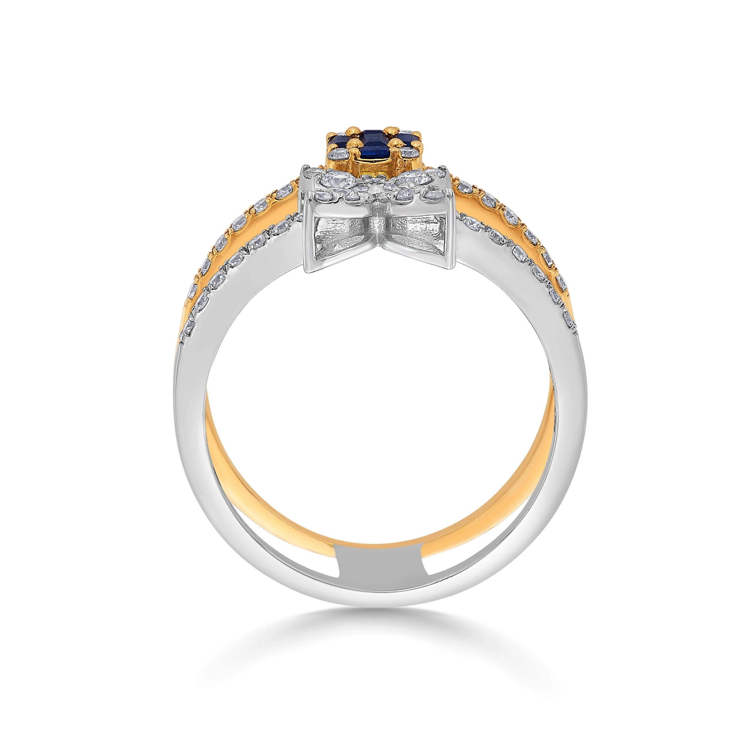 Toren Flutter & Flow Stack Ring - Zen Diamond India