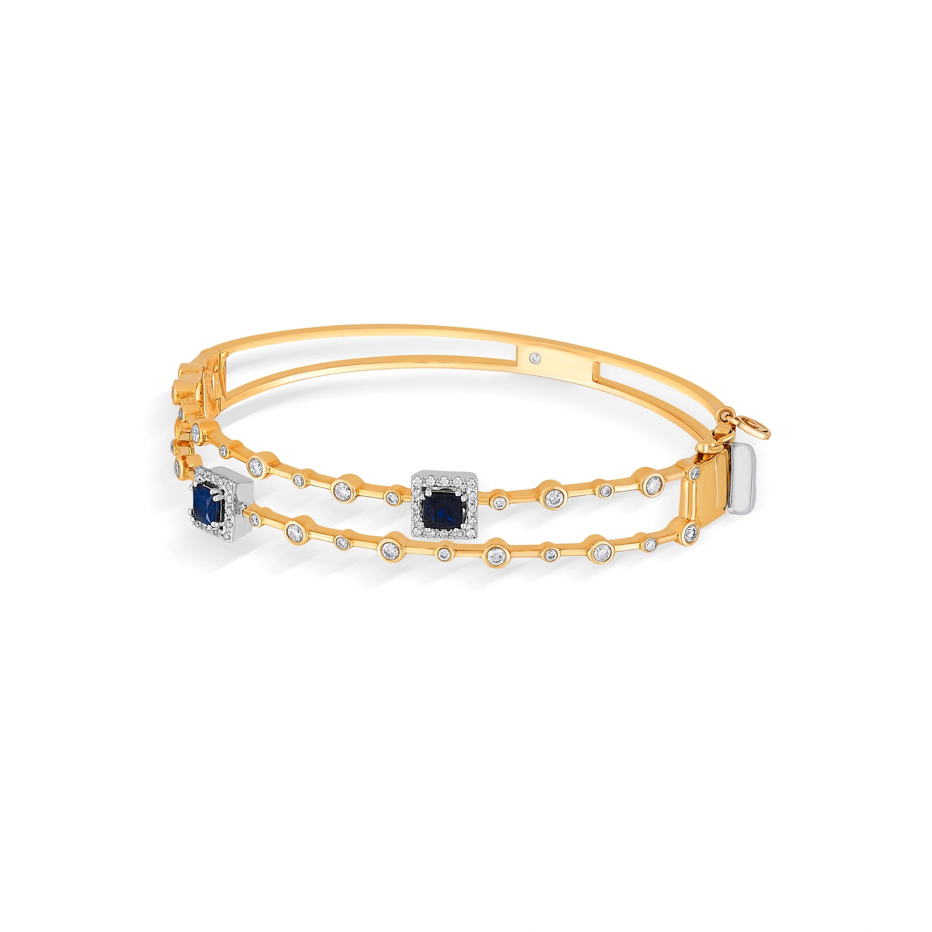 Toren Sapphire Square Dream Bracelet - Zen Diamond India