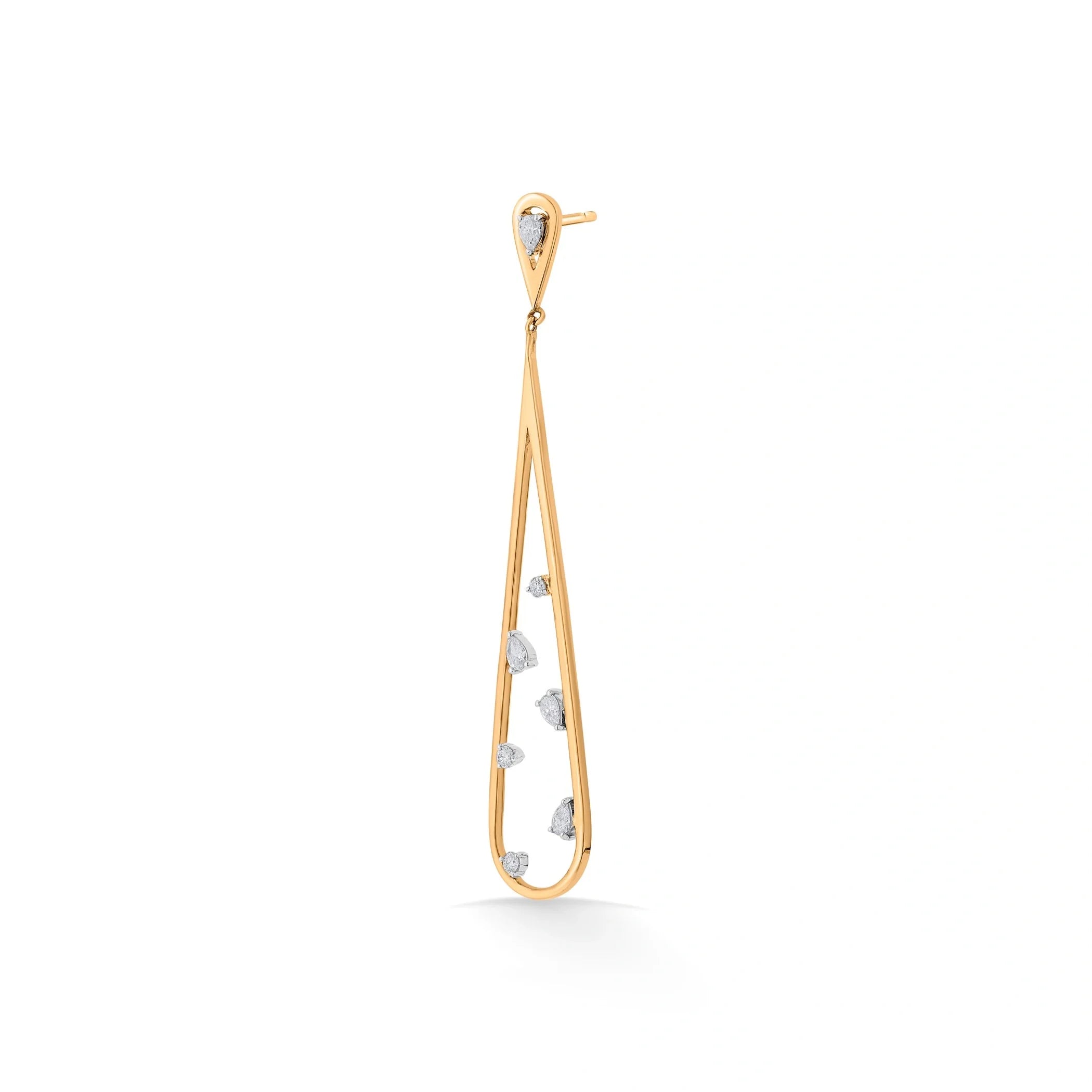 Soiree Glace RainDrop Dangle Earrings - Zen Diamond India