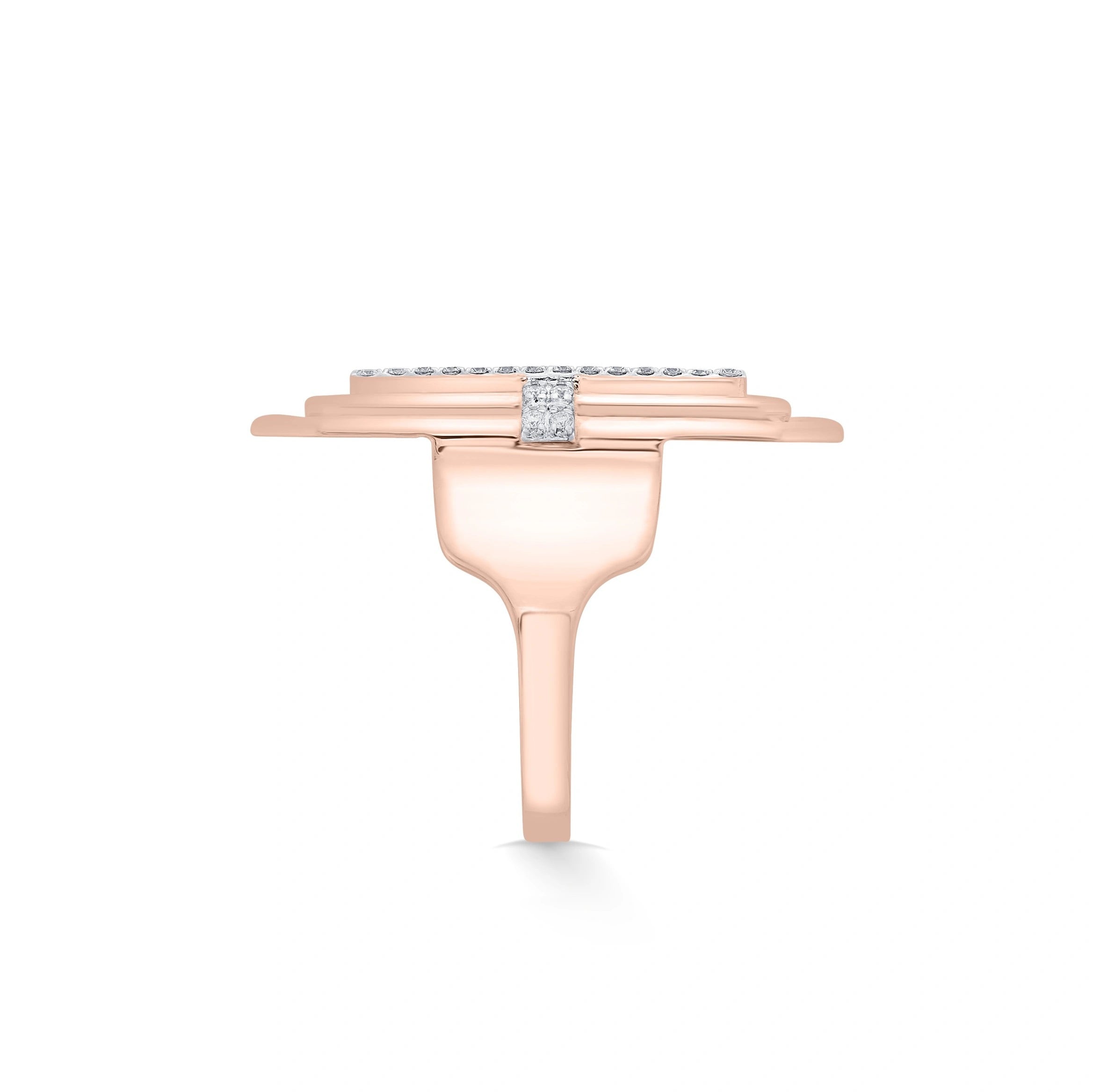 Soiree Deco Dazzle Cage Ring - Zen Diamond India