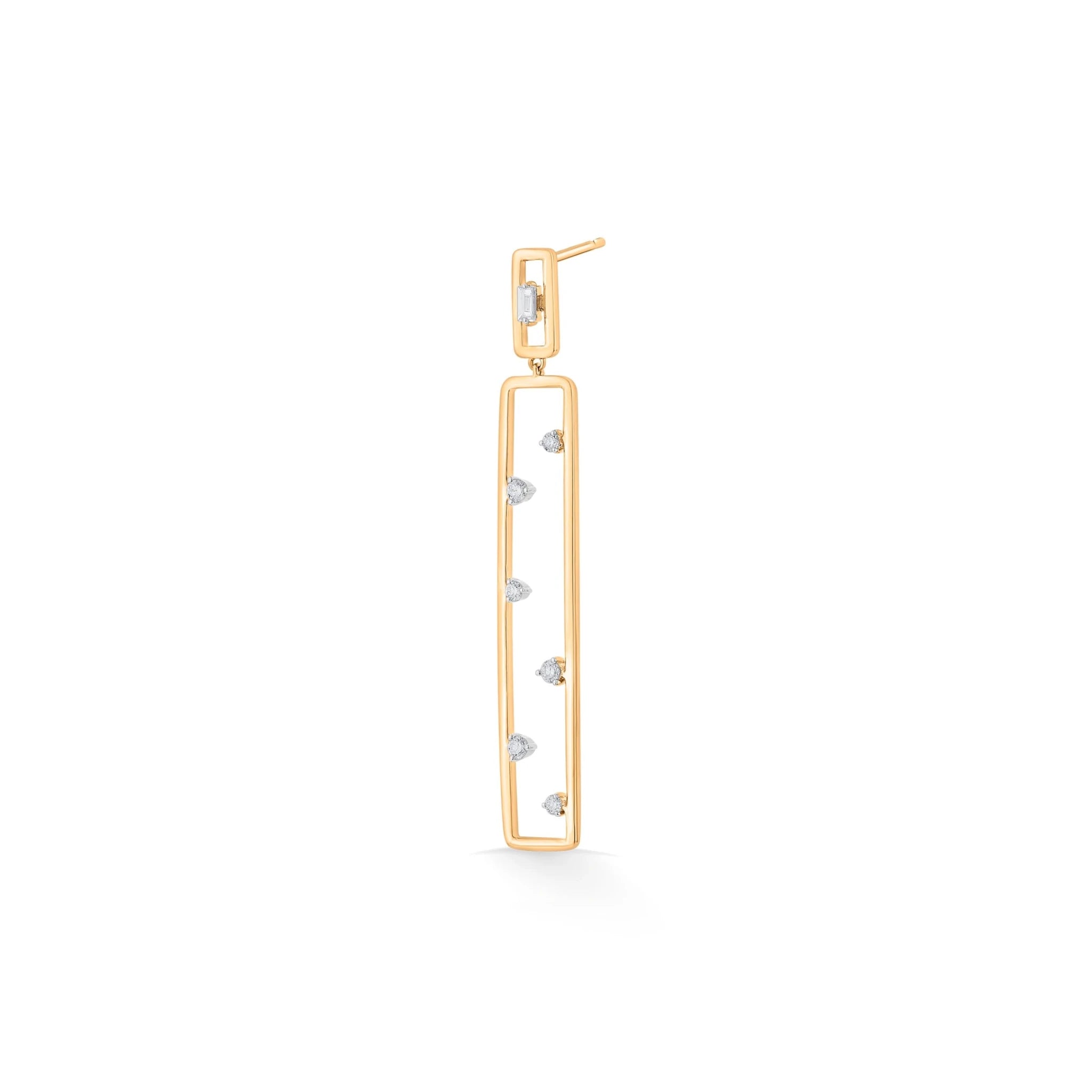 Soiree Linear Drop Earrings - Zen Diamond India