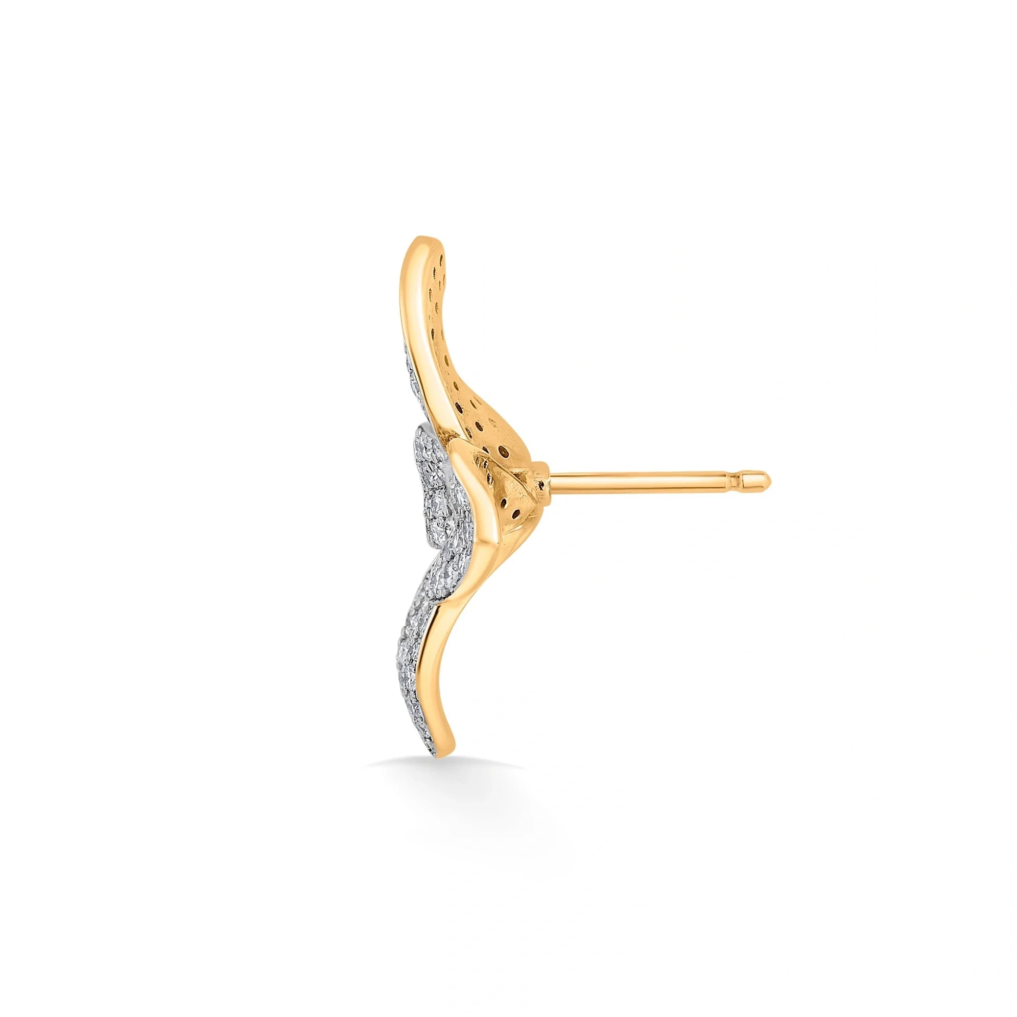 Bloom Diamond Petal Earrings - Zen Diamond India