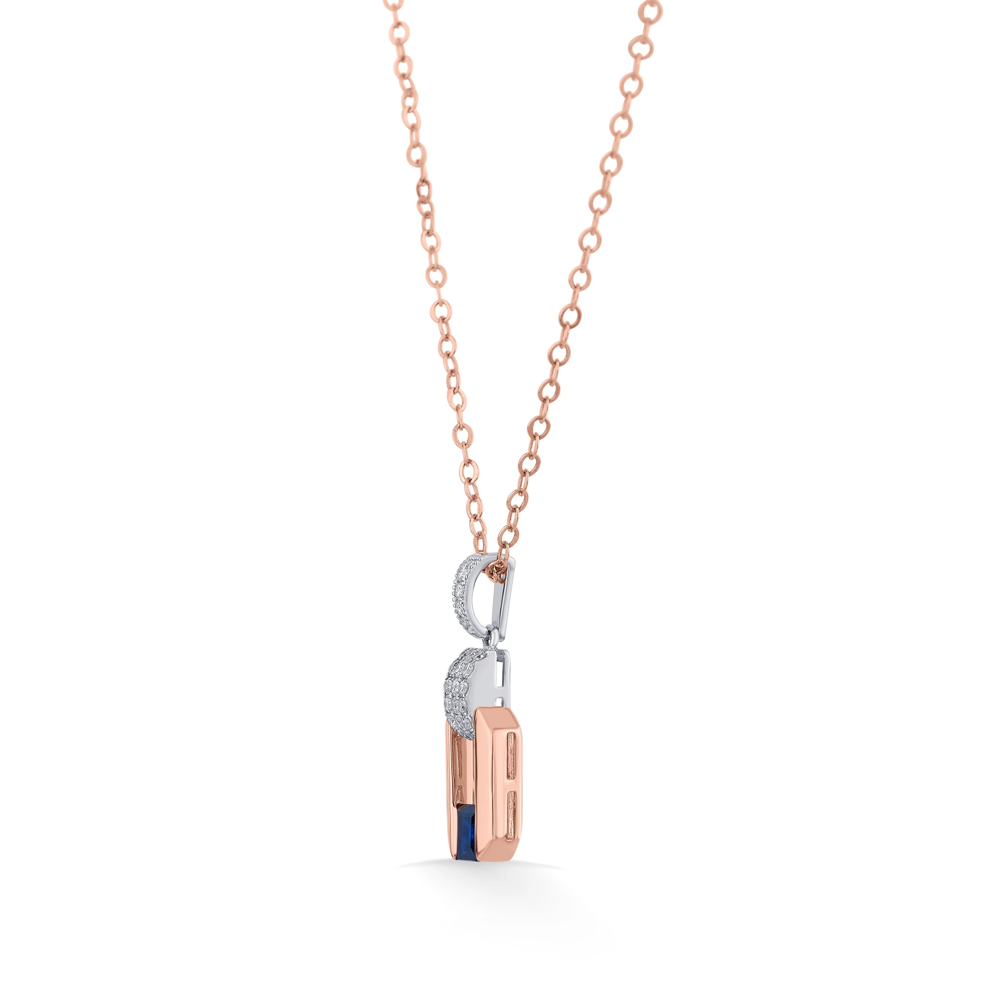 Sapphire Prism Luxe Pendant - Zen Diamond India
