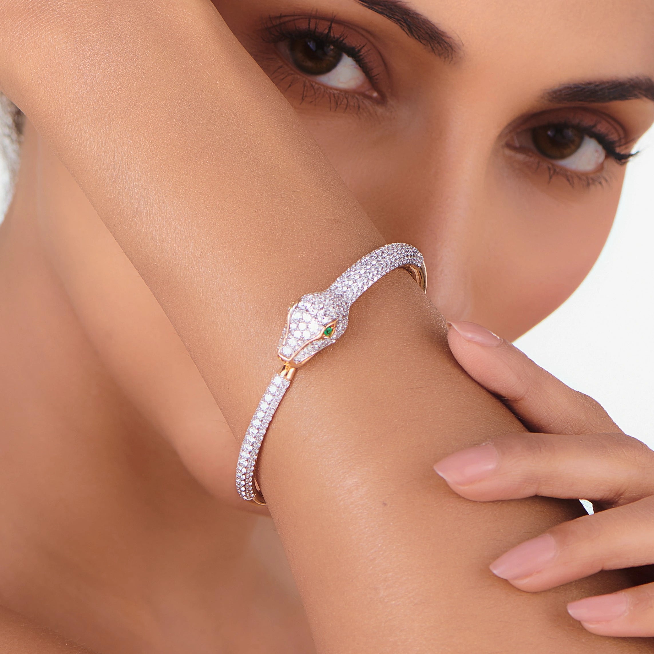 Enchante Serpent's Gaze Bracelet - Zen Diamond India