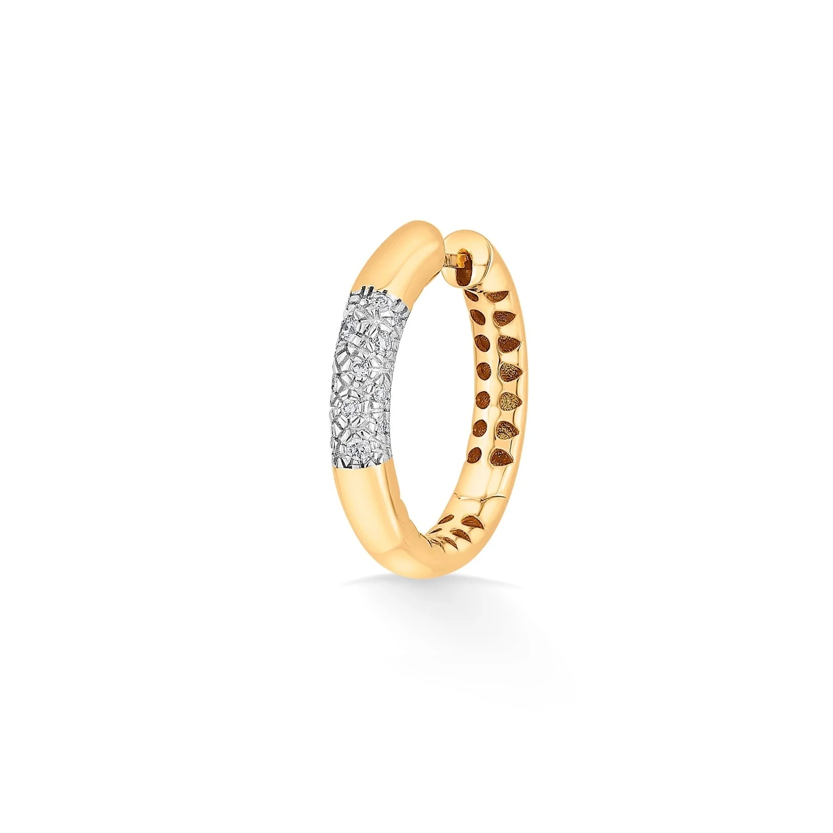Soiree Starlight Groove Hoops - Zen Diamond India