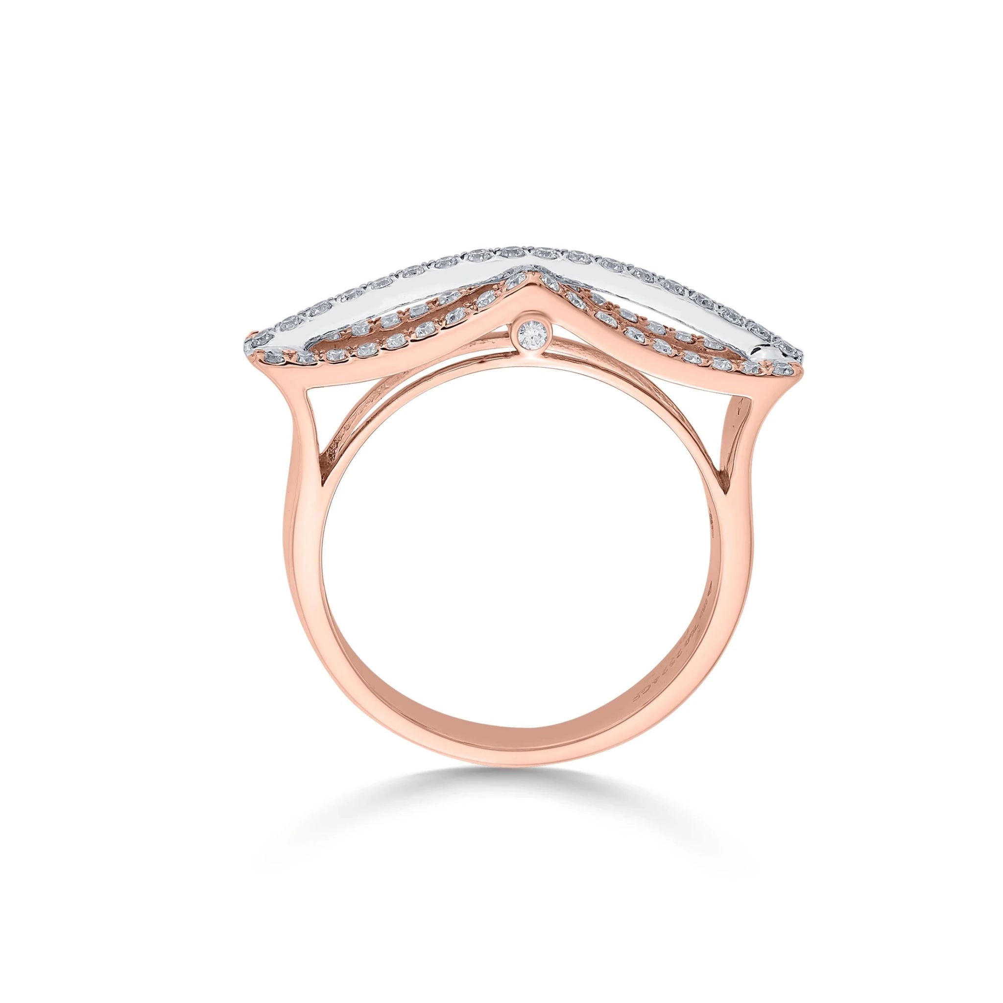 Enchante Luxe V - Shaped Pave Enhancer - Zen Diamond India