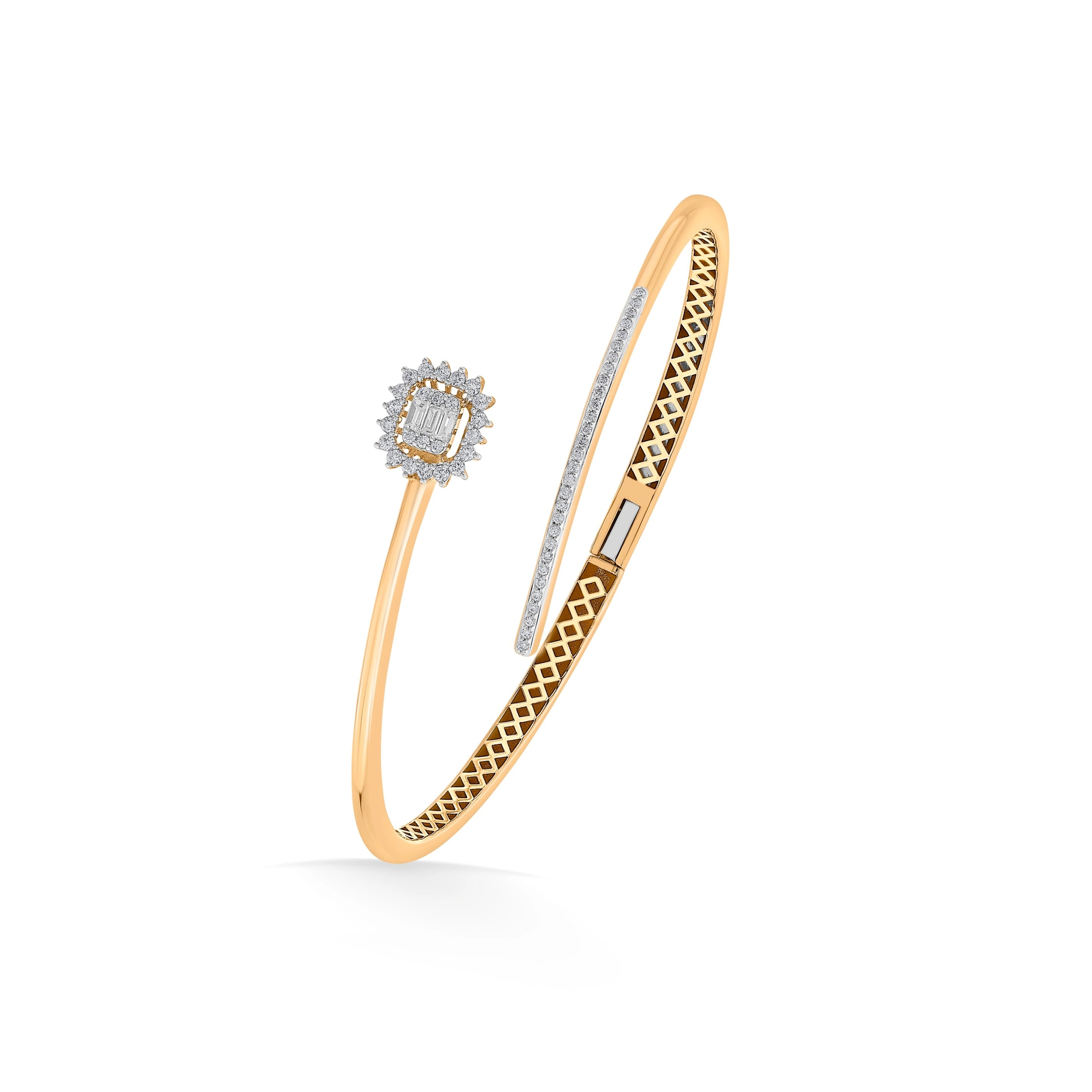 Enchante Stellar Axis Cuff Bracelet - Zen Diamond India