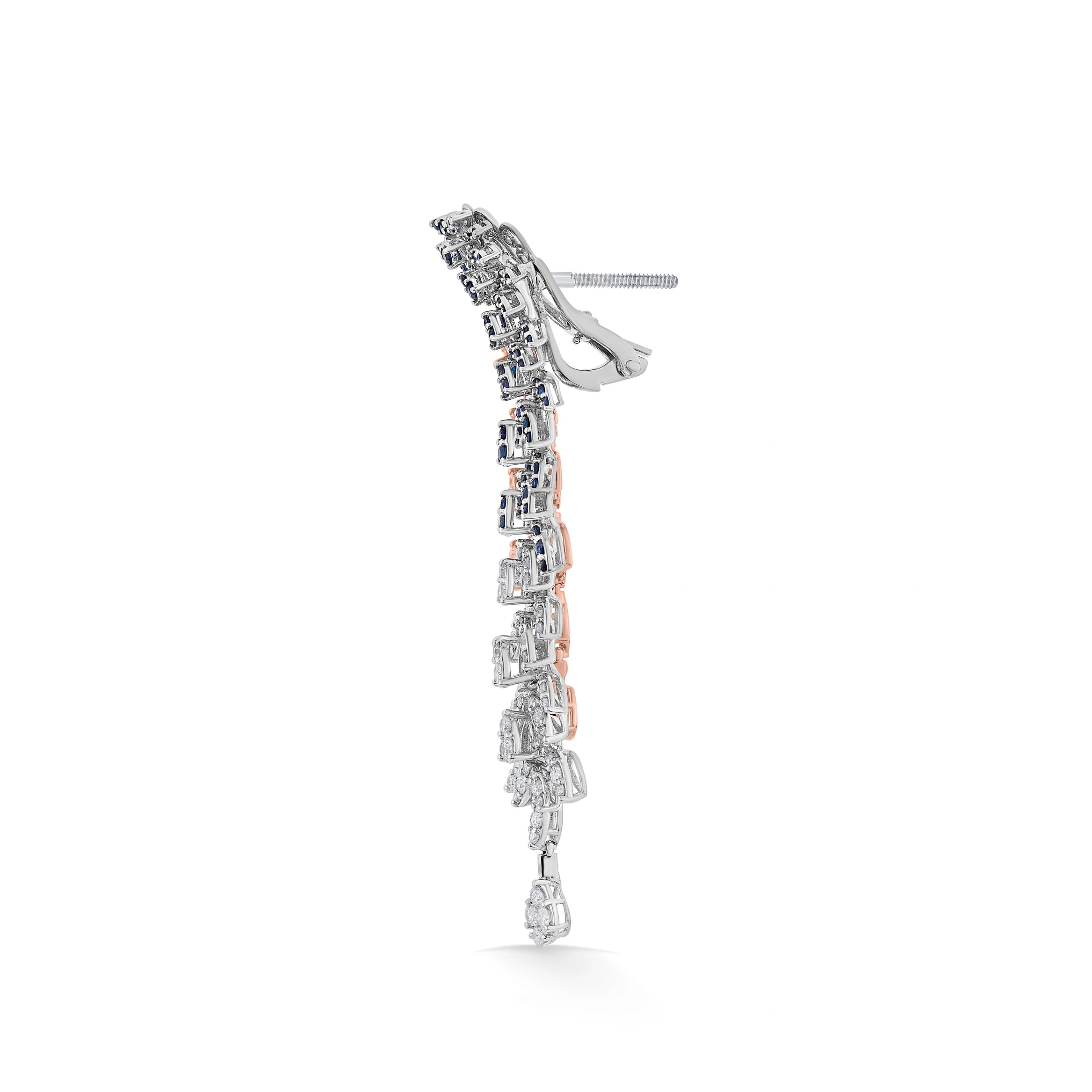 Toren Radiant Nightfall Danglers - Zen Diamond India