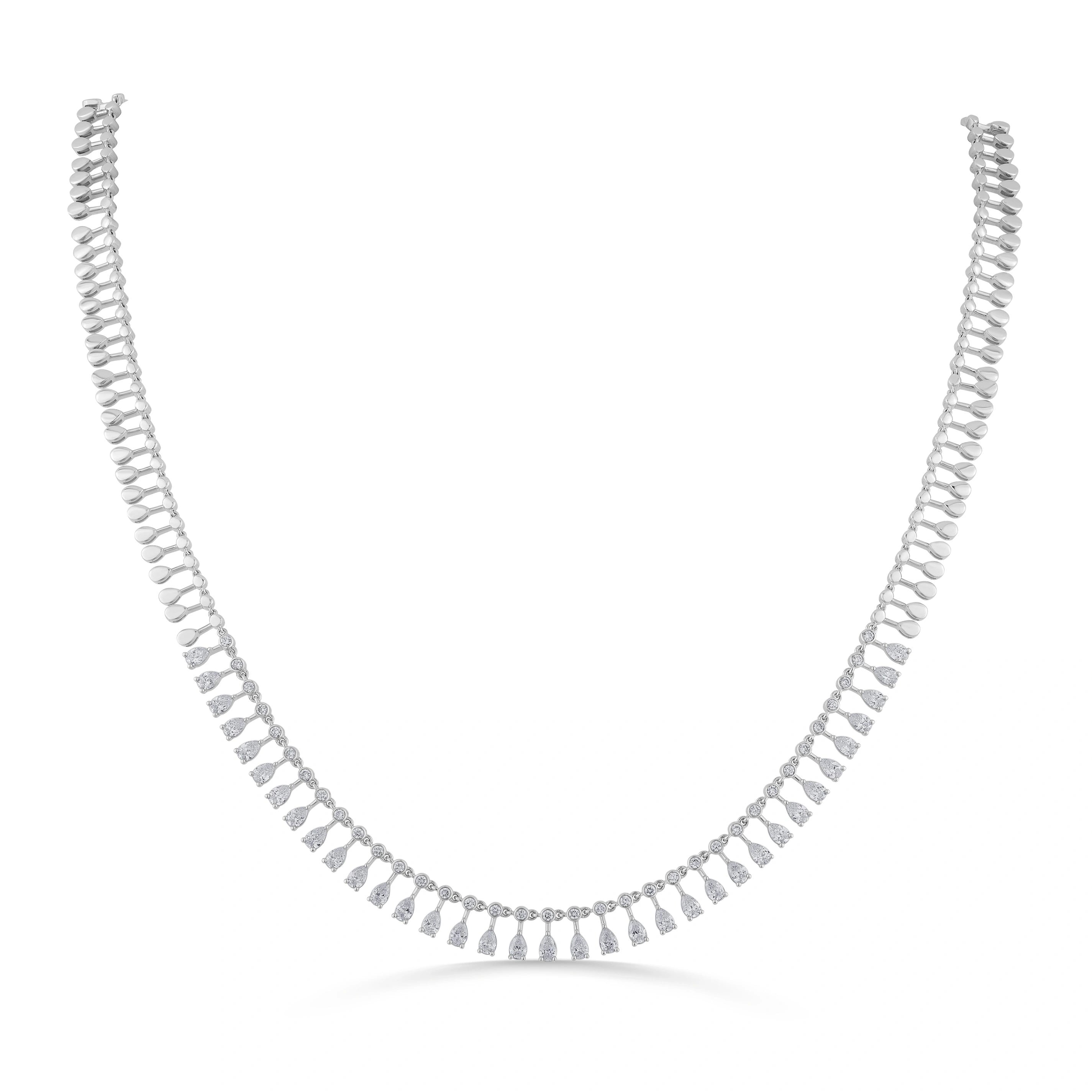 Soiltaire Diamond Dewdrop Harmony Necklace - Zen Diamond India
