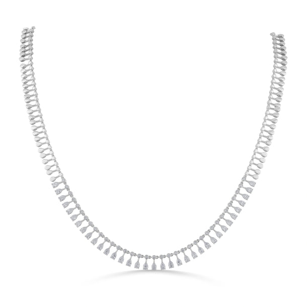 Soiltaire Diamond Dewdrop Harmony Necklace - Zen Diamond India