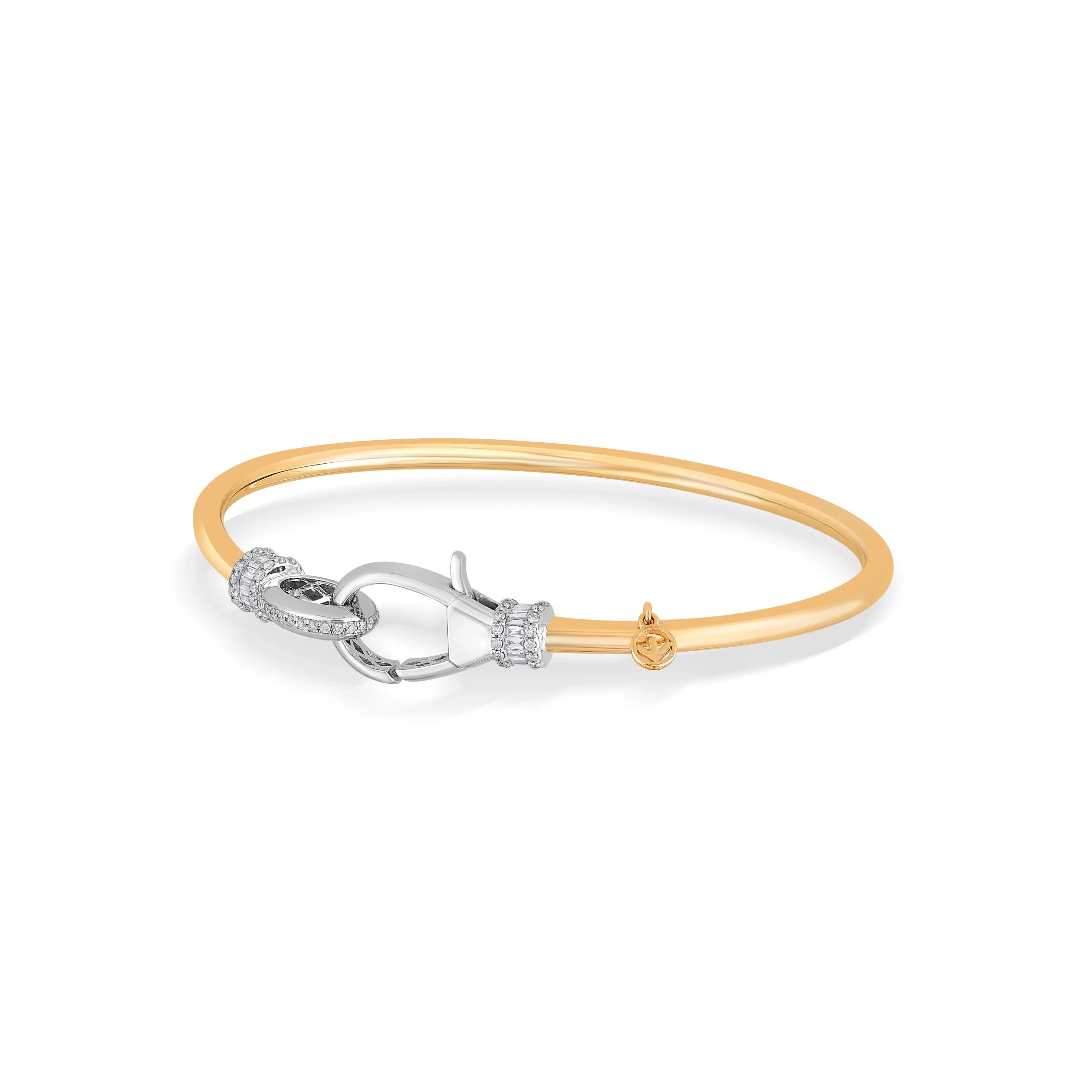 Soirée ChaosLuxe Diamond Loop Bangle - Zen Diamond India