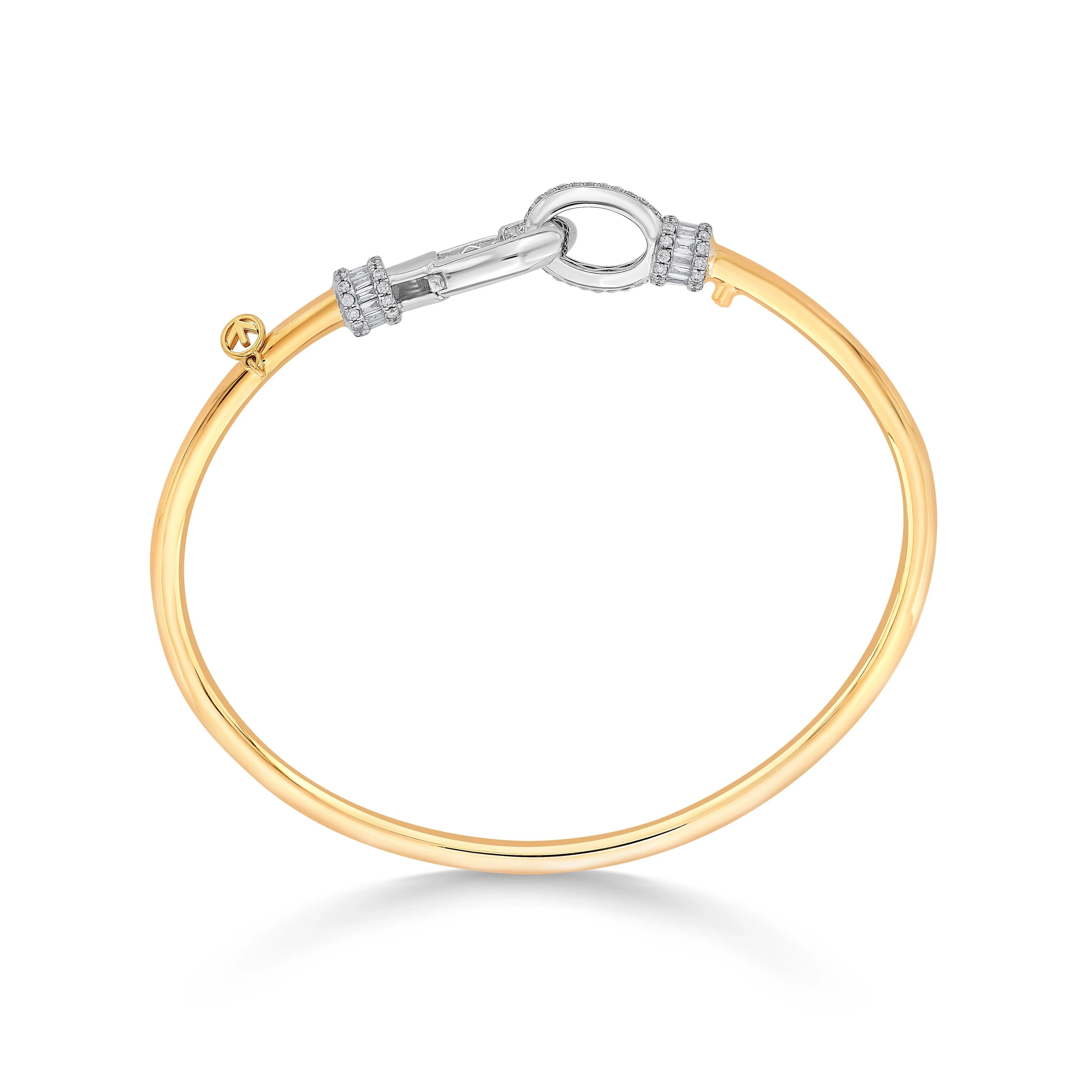 Soirée ChaosLuxe Diamond Loop Bangle - Zen Diamond India