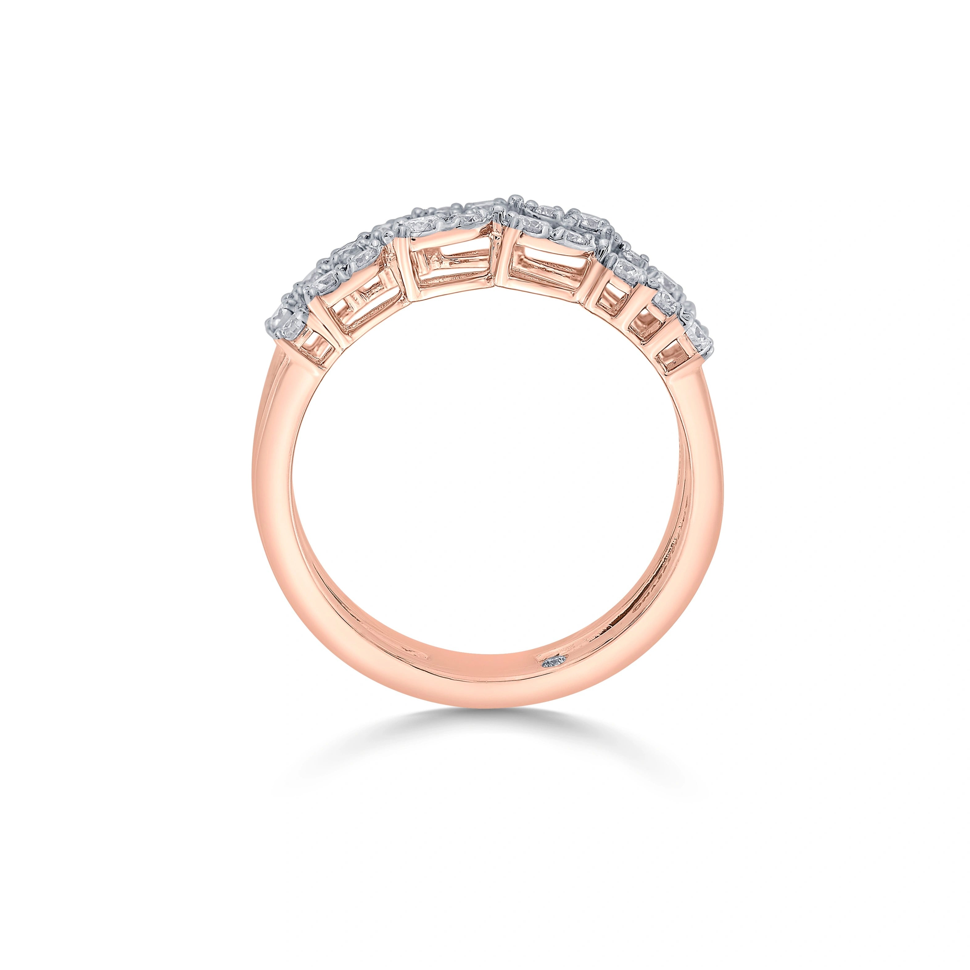 Enchante Luxe Open Pave Petal Band