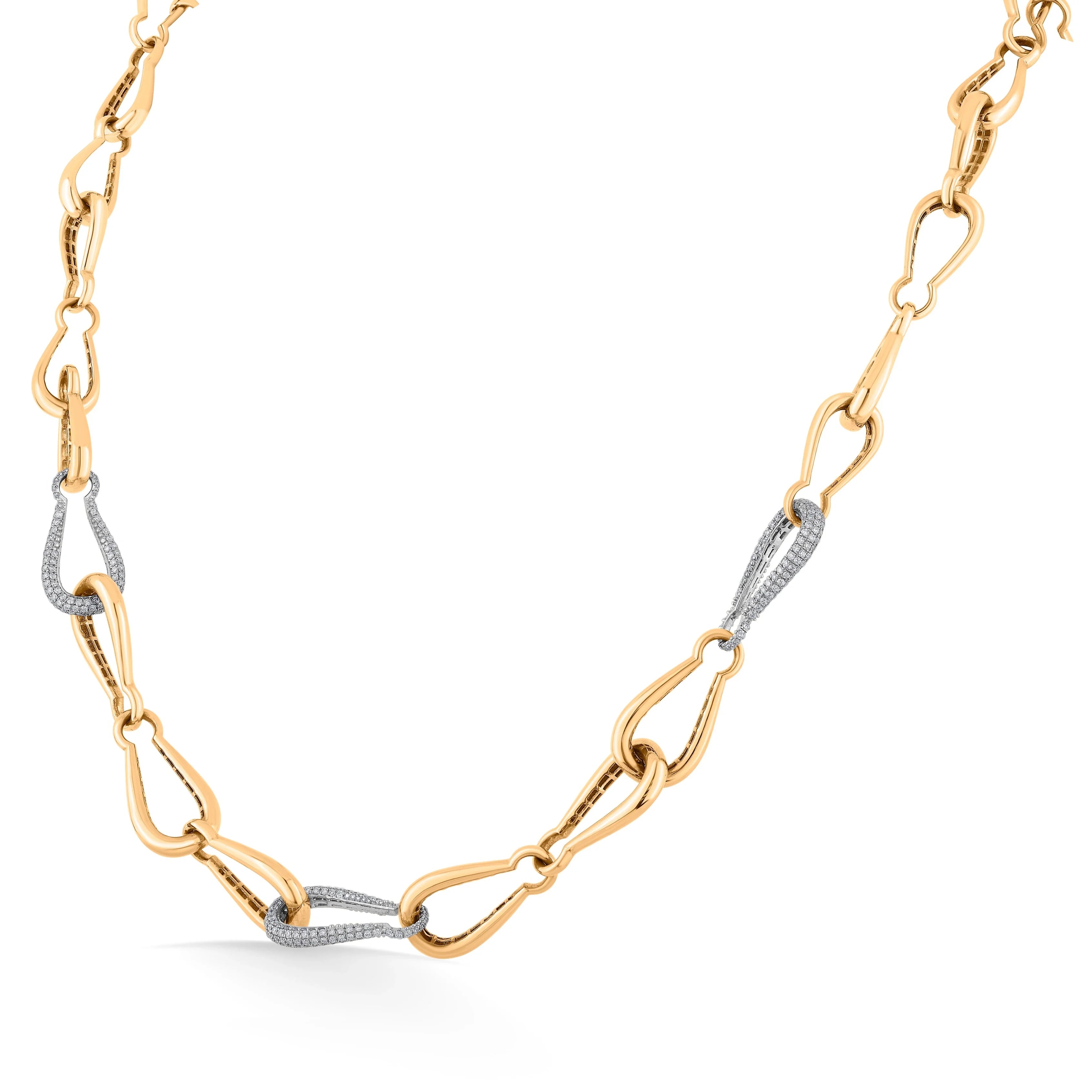 Cuban Twisted Vogue Necklace - Zen Diamond India