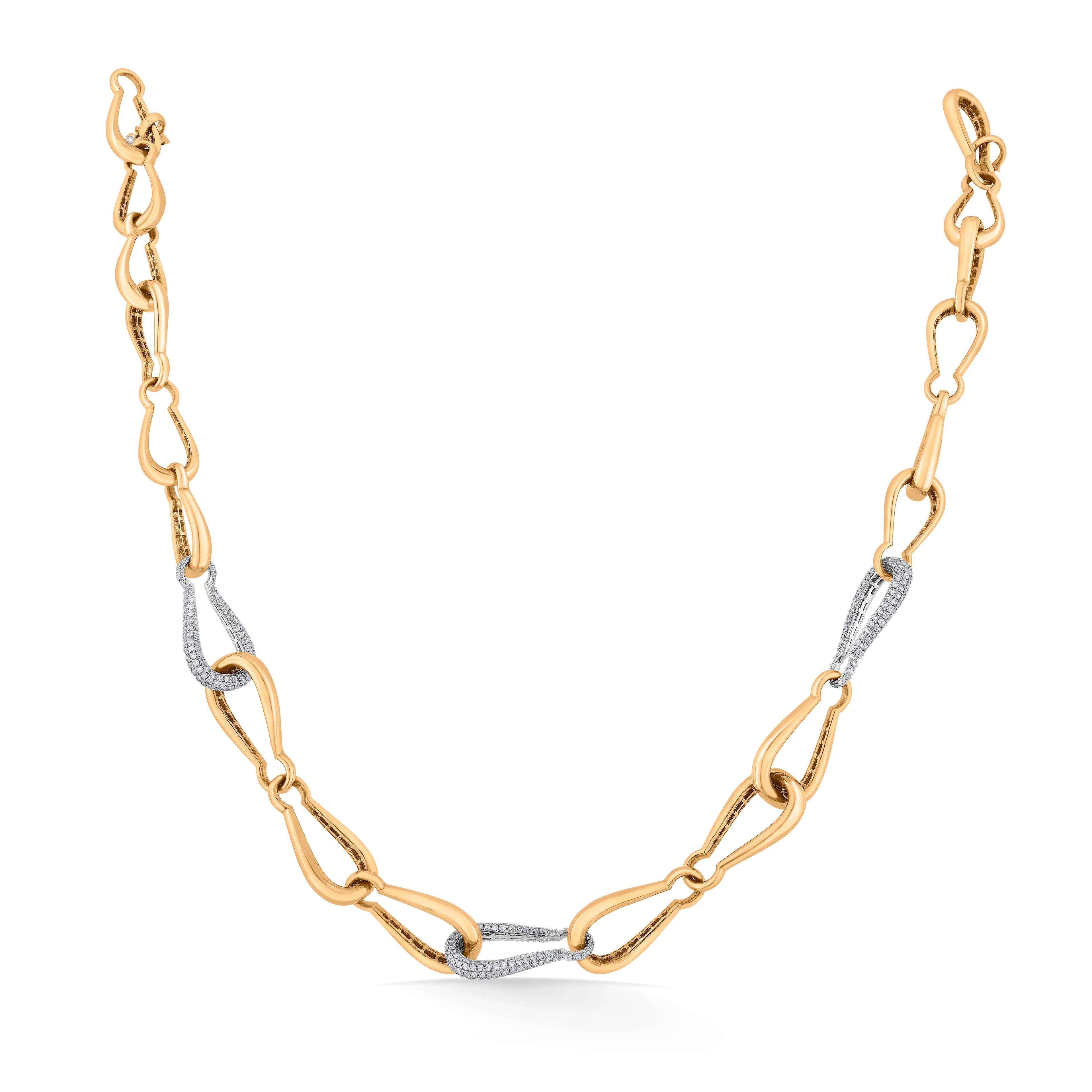Cuban Twisted Vogue Necklace - Zen Diamond India