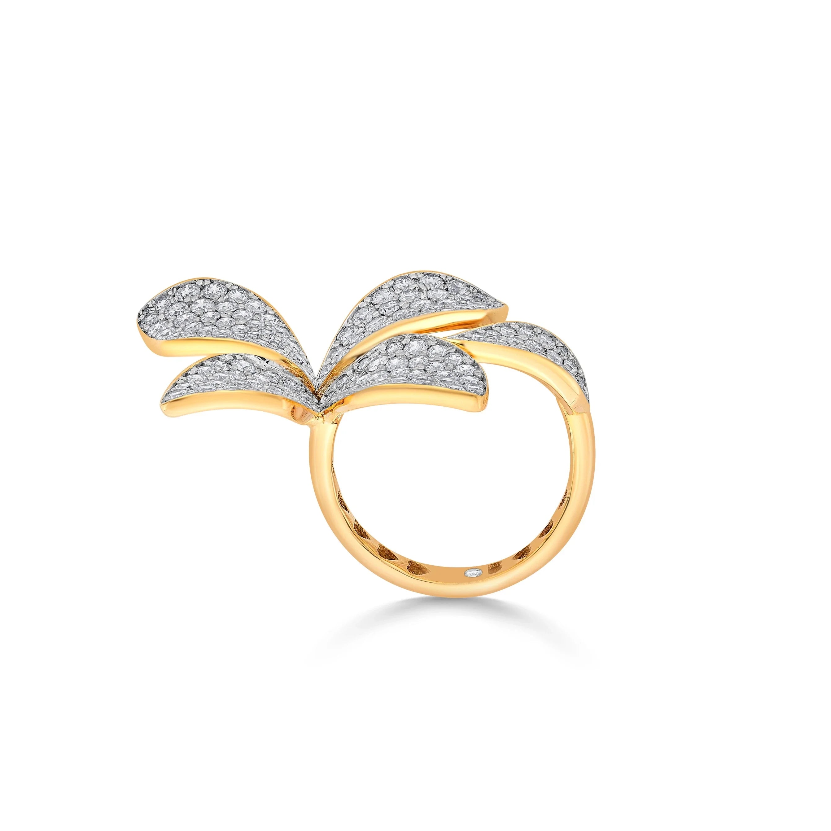 Bloom Sunlit Blossom Ring - Zen Diamond India