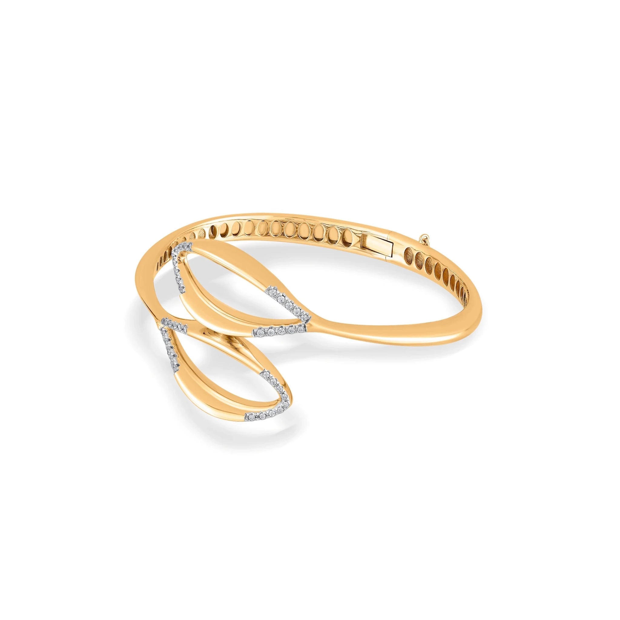 Soiree Overlap Petal Bracelet - Zen Diamond India