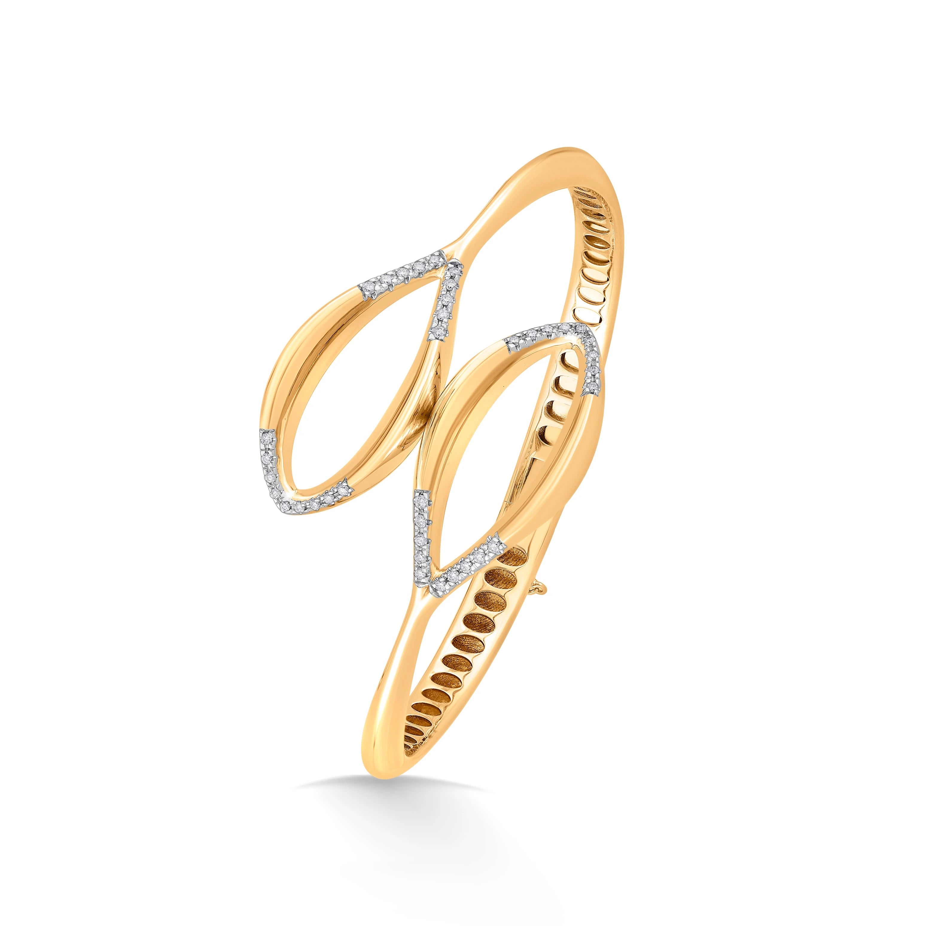 Soiree Overlap Petal Bracelet - Zen Diamond India