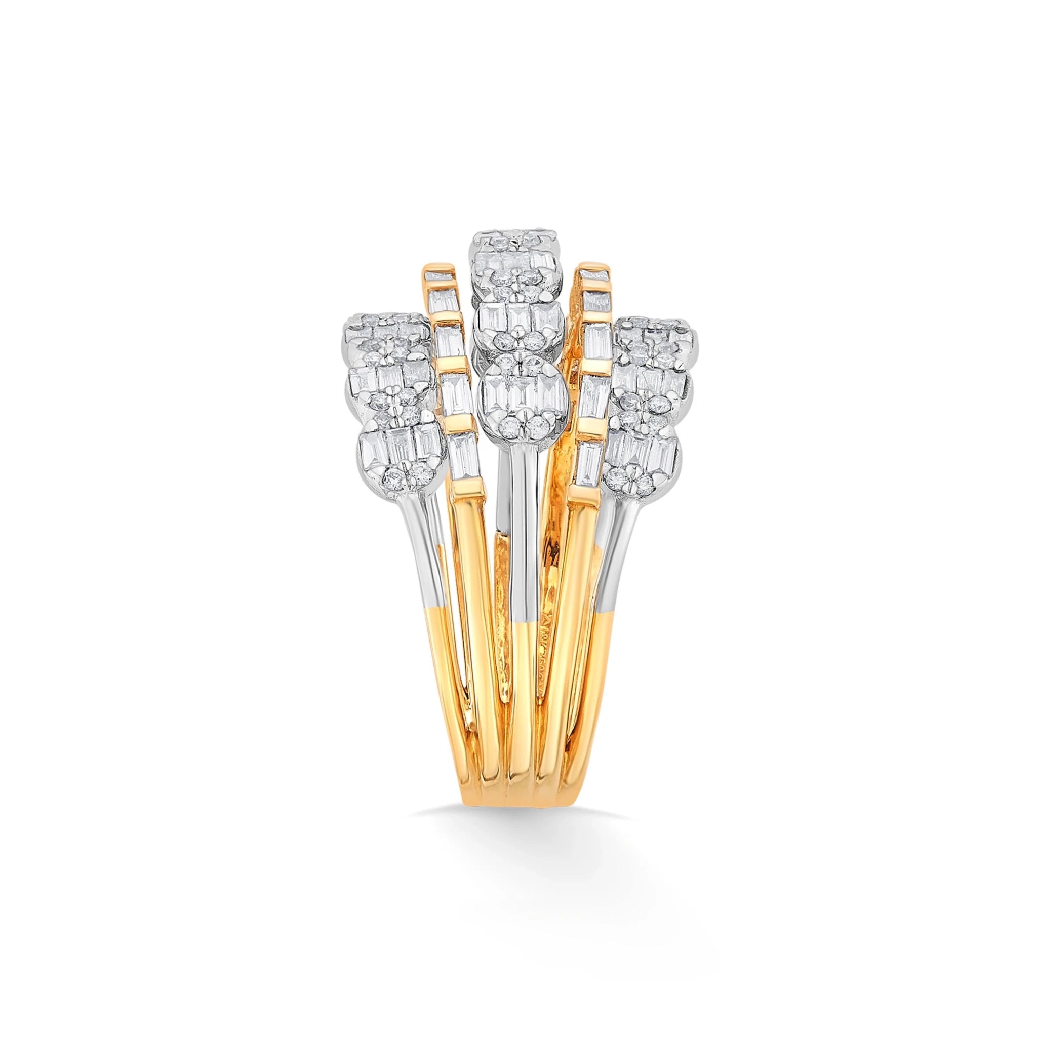 Enchante Majestic Mixed - Cut Stacker Ring - Zen Diamond India
