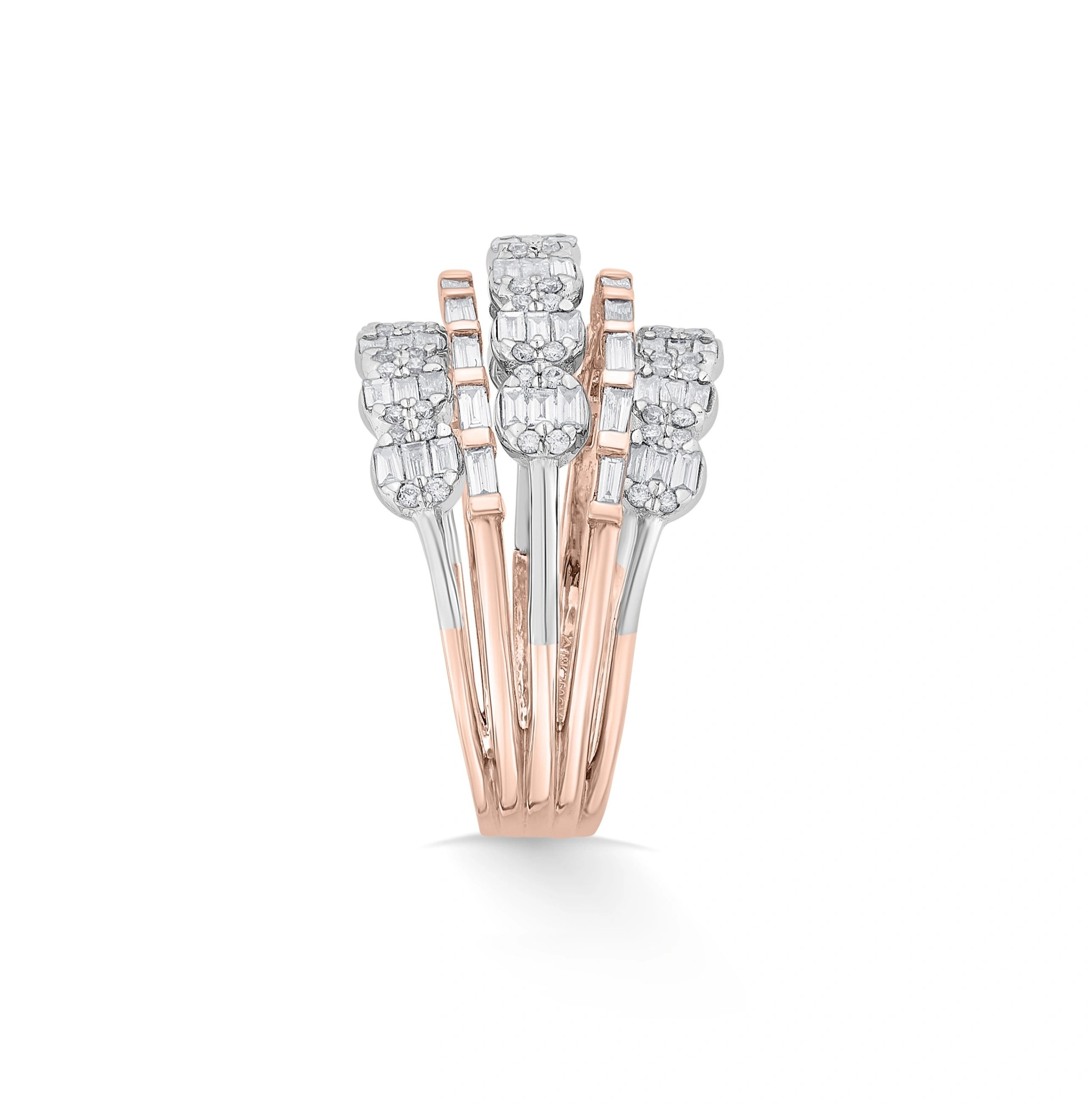 Enchante Majestic Mixed-Cut Stacker Ring