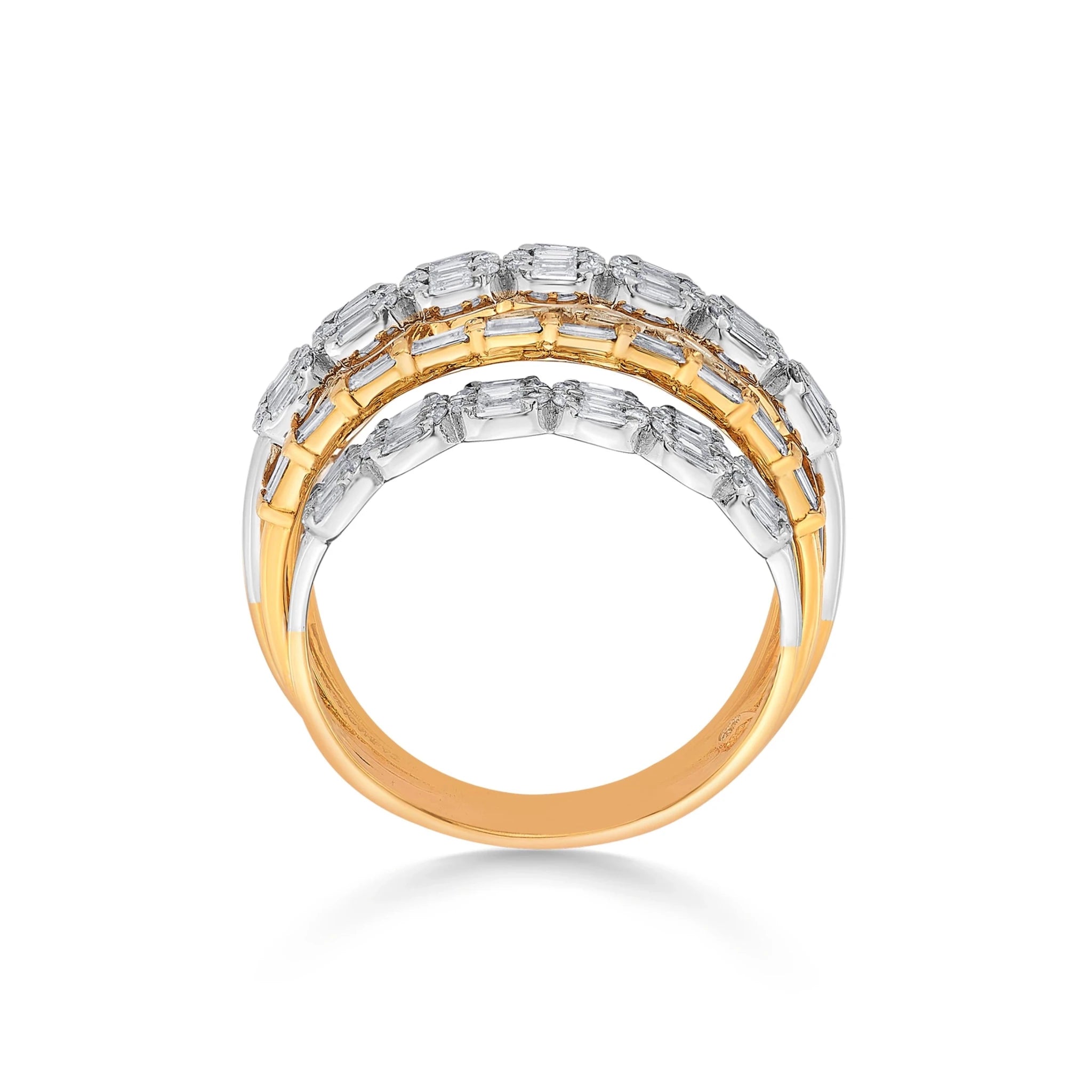 Enchante Majestic Mixed - Cut Stacker Ring - Zen Diamond India