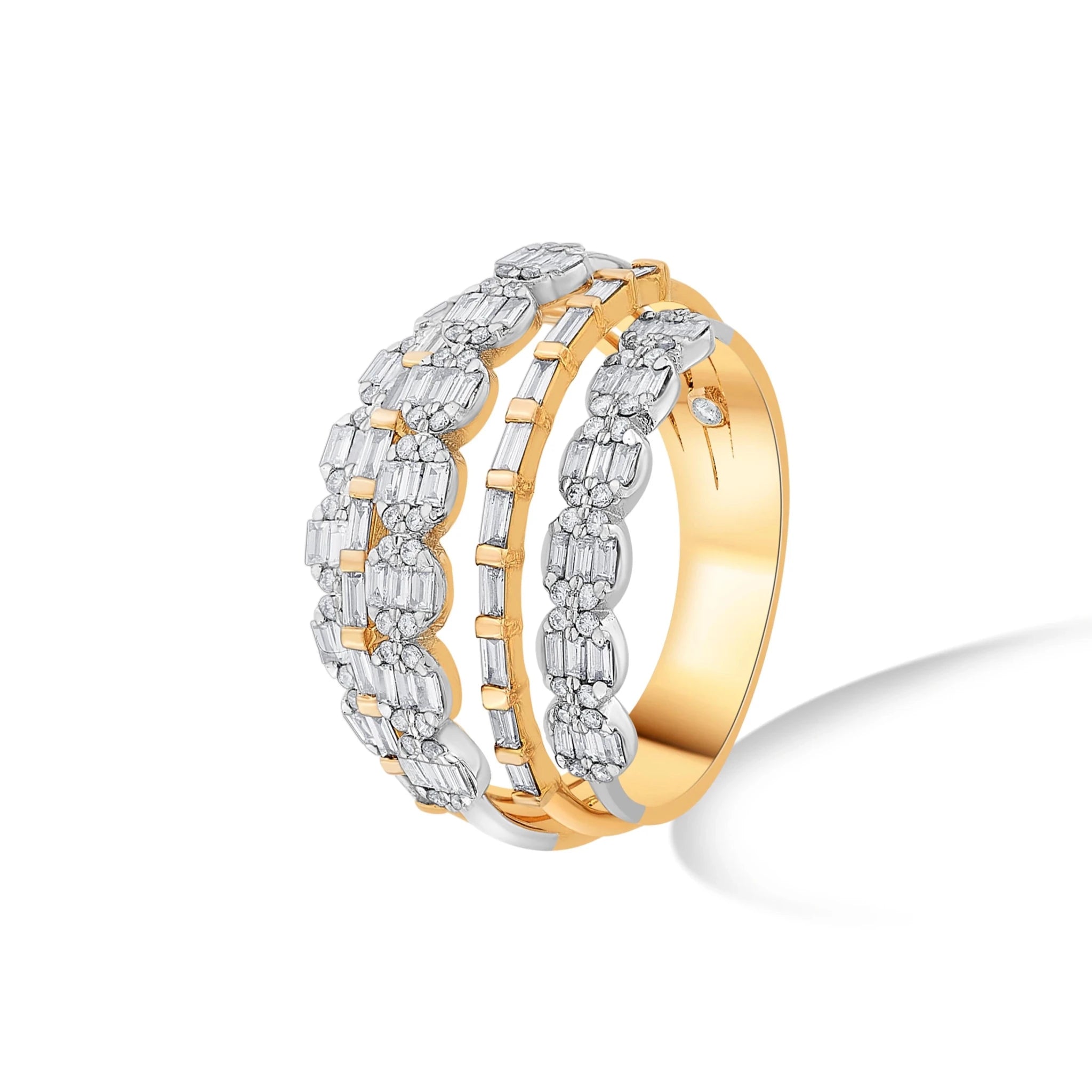 Enchante Majestic Mixed - Cut Stacker Ring - Zen Diamond India