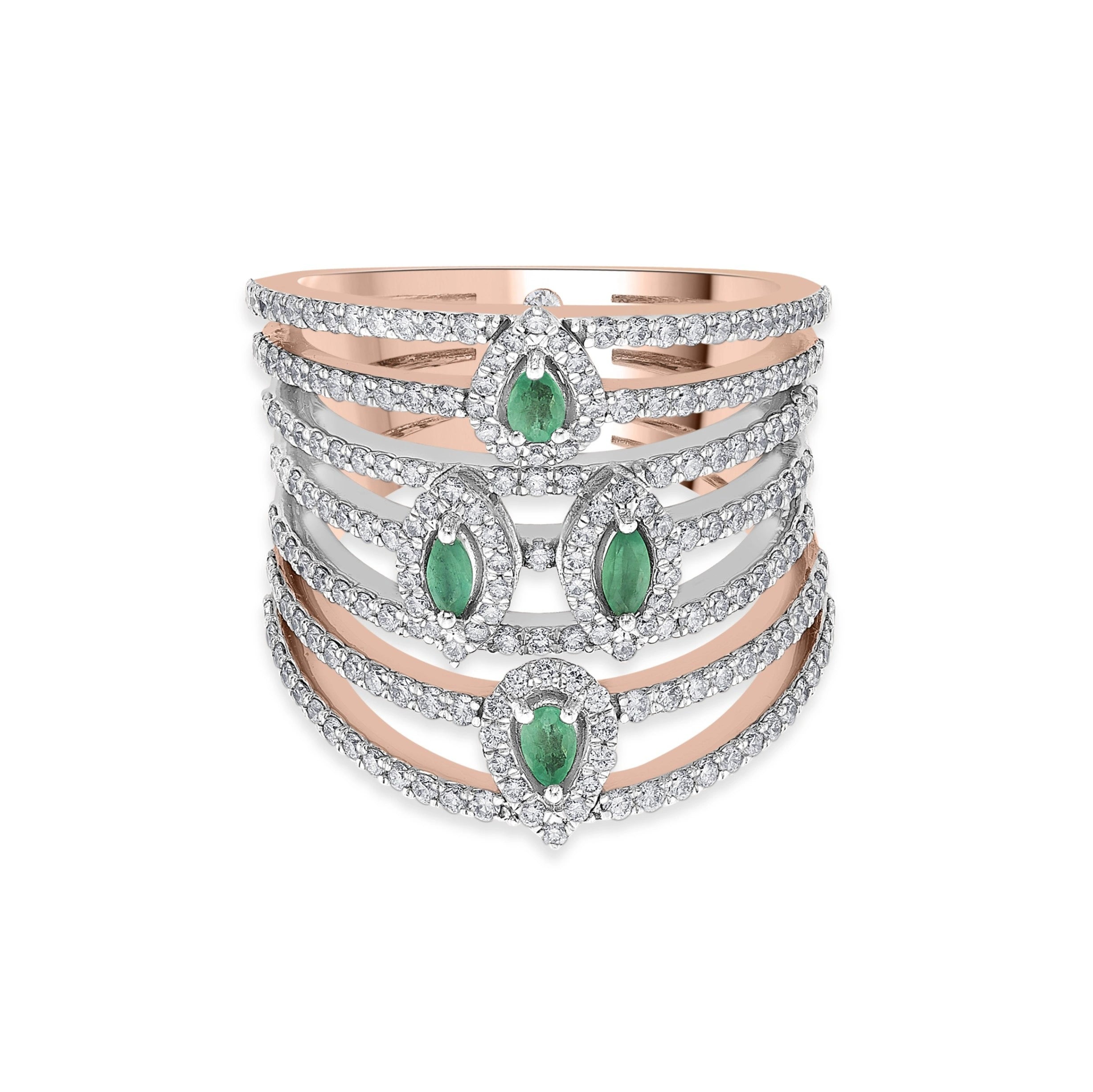Toren Diamond Tiers Ring - Zen Diamond India