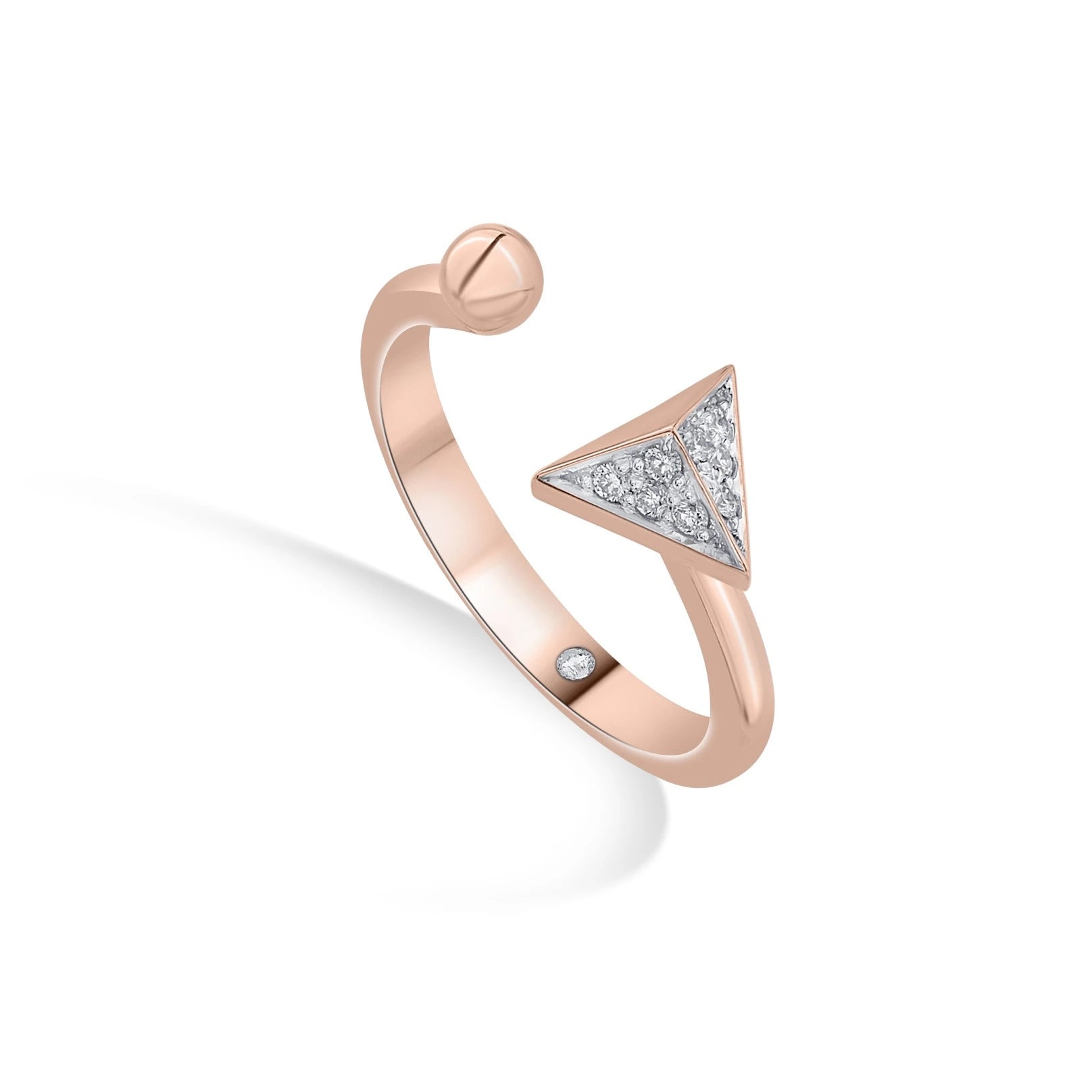 Soiree GeoGlint Arrow Ring - Zen Diamond India