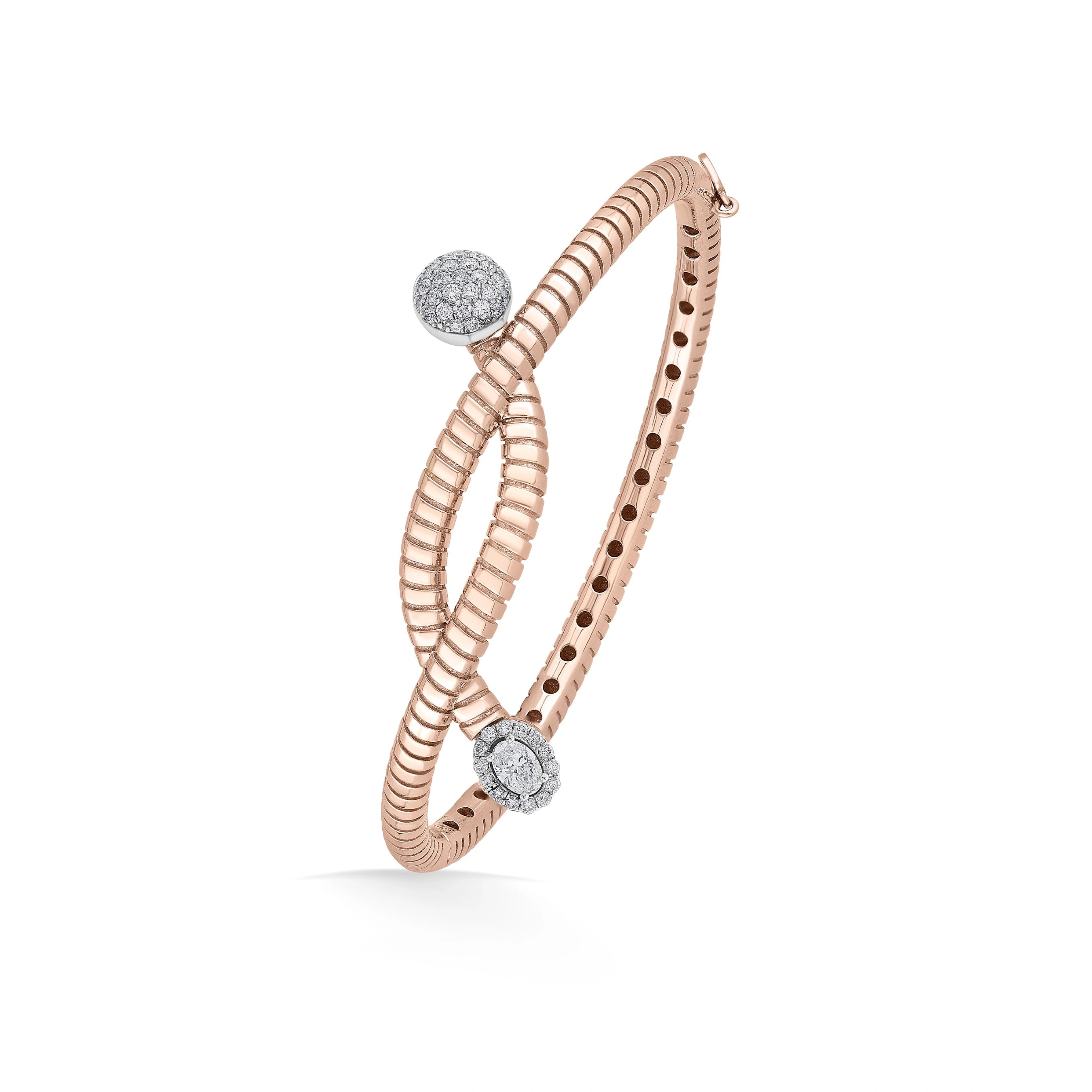 Soiree Inferno Twisted Oval Bracelet - Zen Diamond India