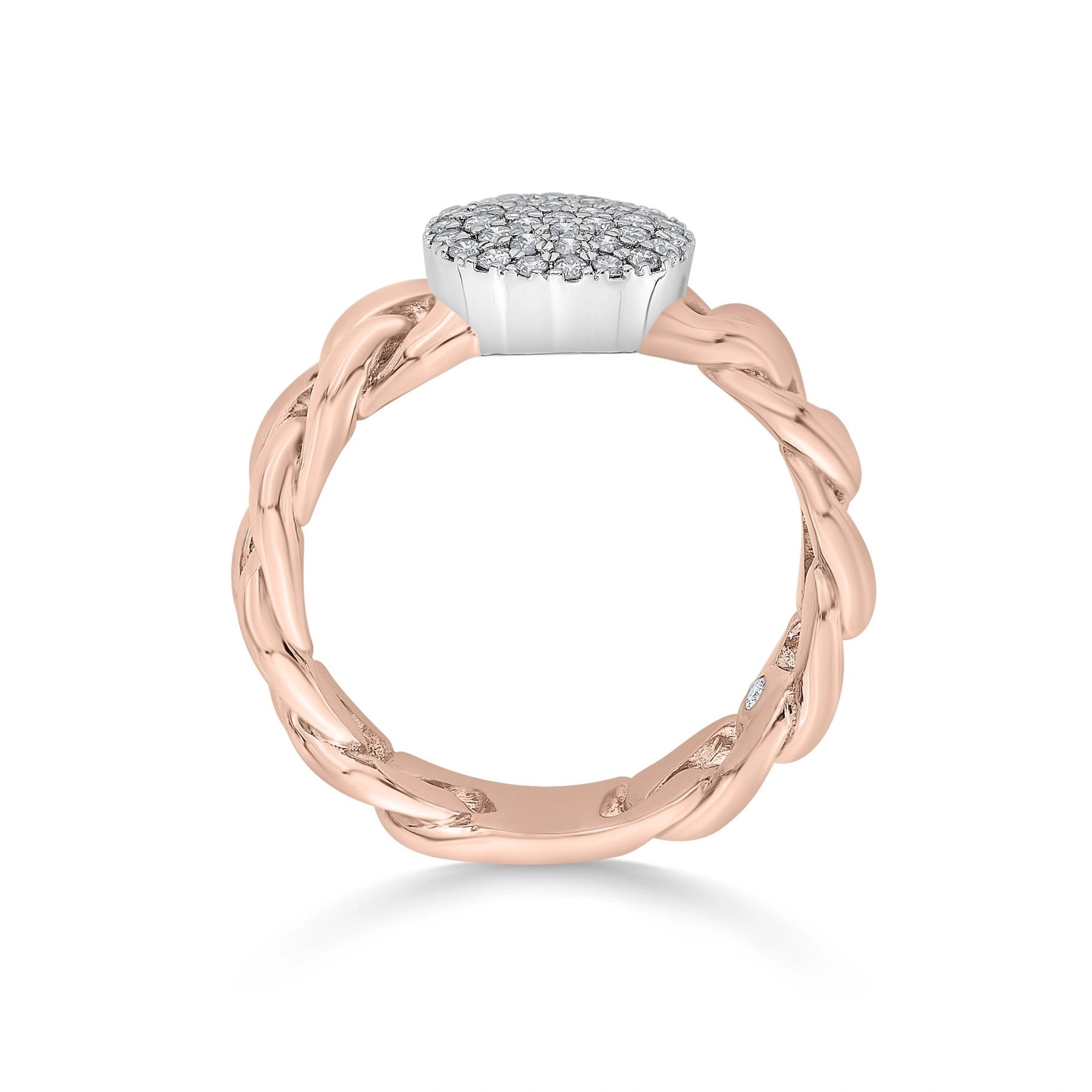 Cuban Link Diamond Dazzle Ring