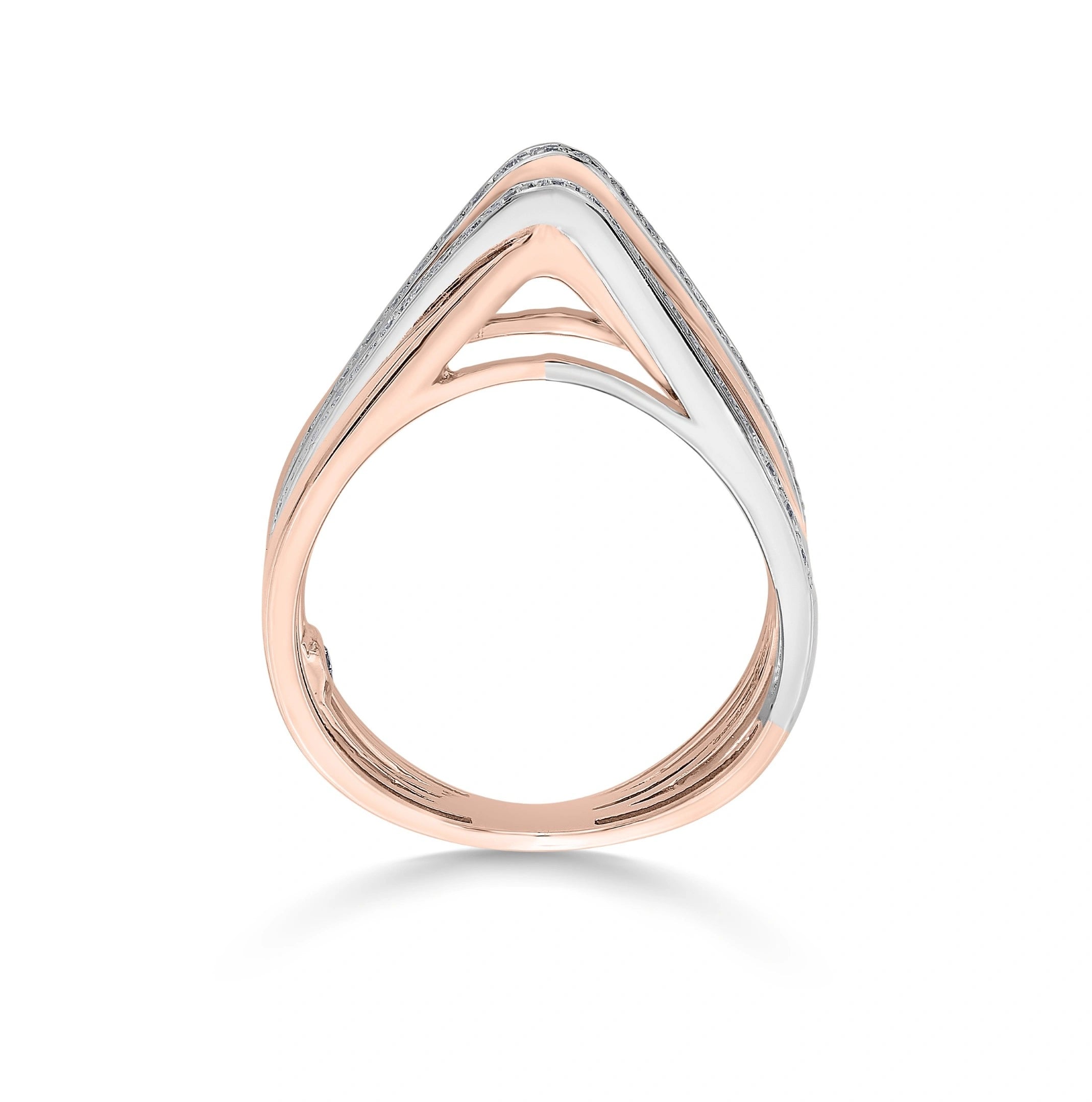 Soiree Crisscross Radiance Ring - Zen Diamond India