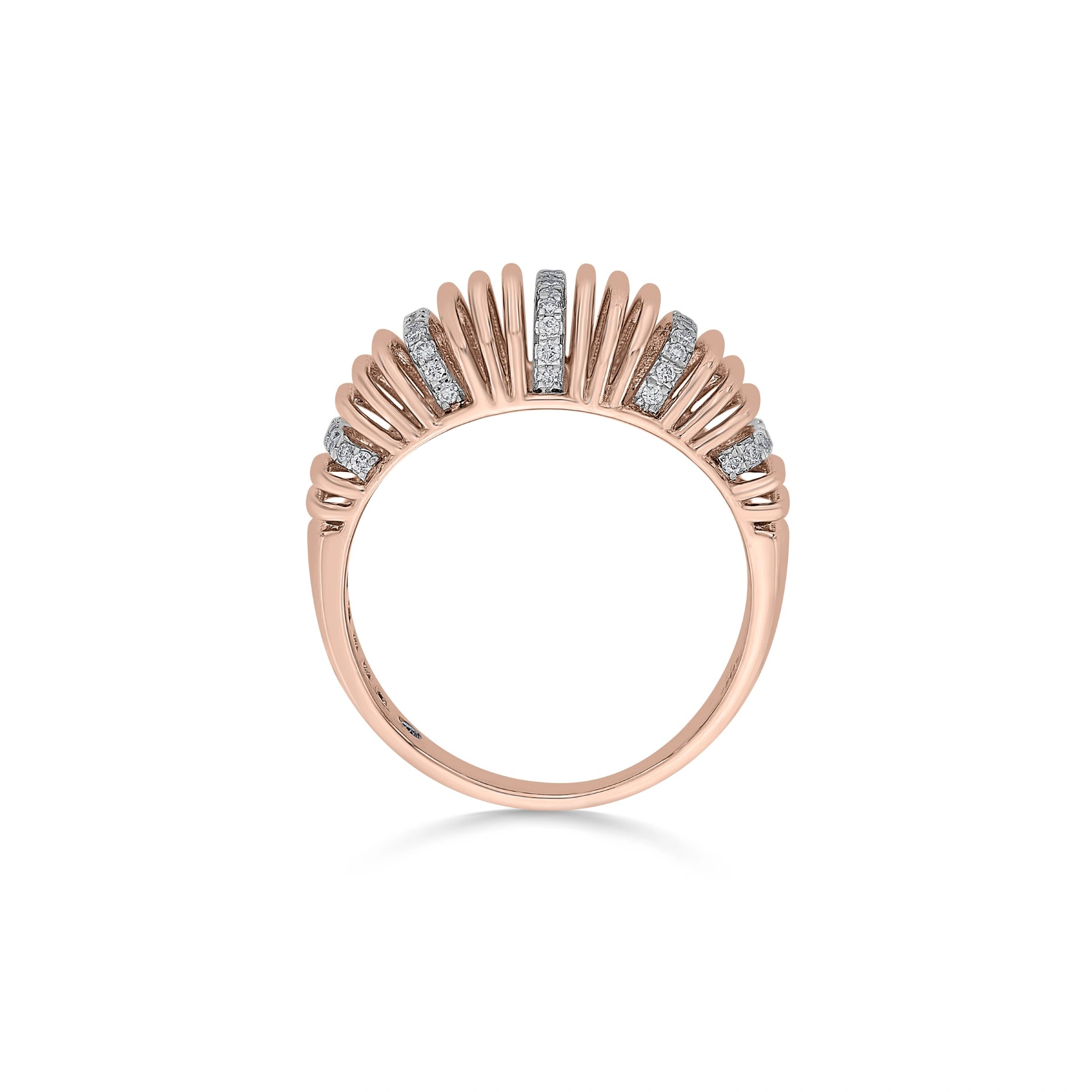 Soiree Strata Layered Luxury Ring - Zen Diamond India