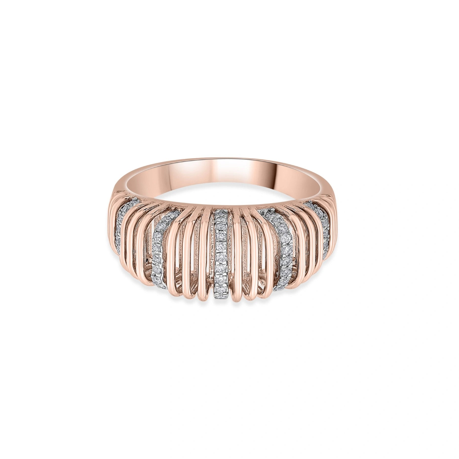 Soiree Strata Layered Luxury Ring - Zen Diamond India