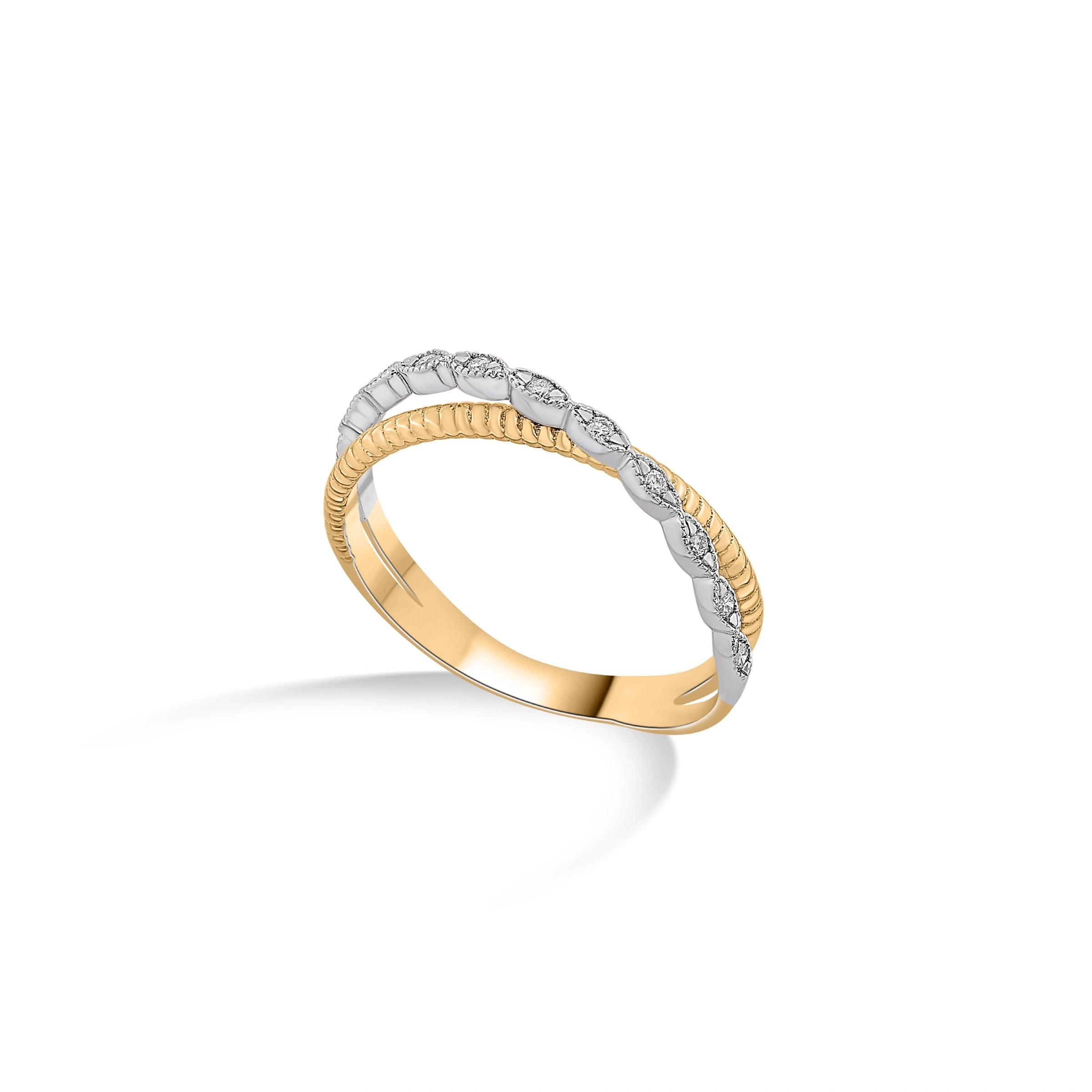 Soiree Twine Spark Elegance Ring - Zen Diamond India