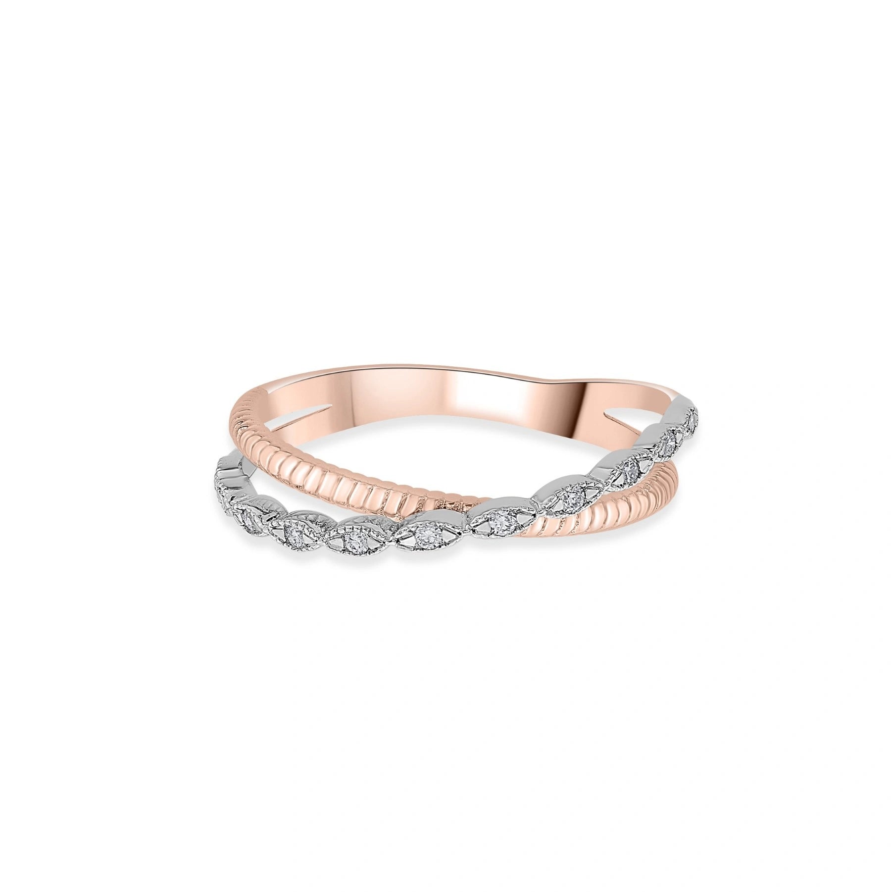 Soiree Twine Spark Elegance Ring - Zen Diamond India