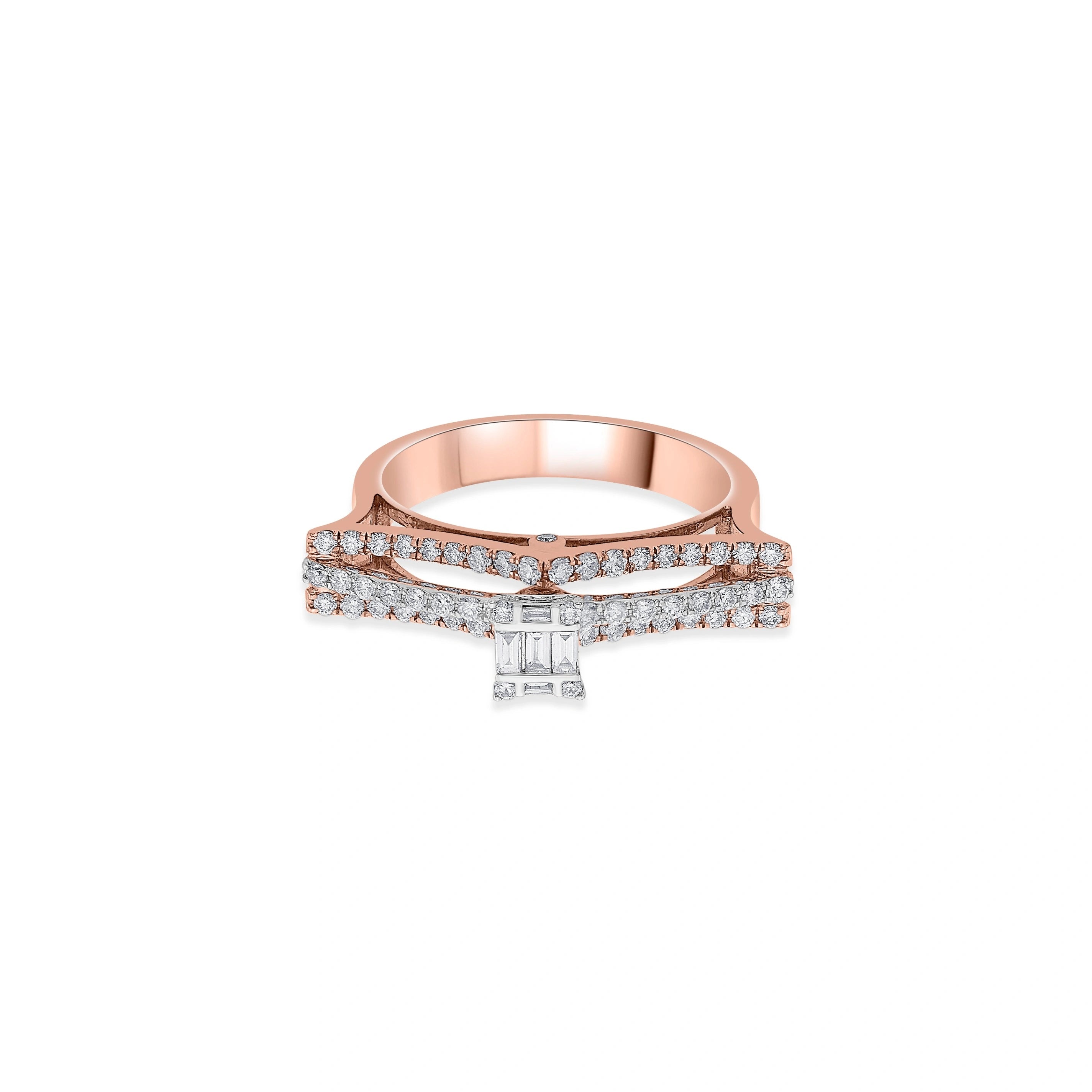 Enchante Sparkle Suspension Statement Ring