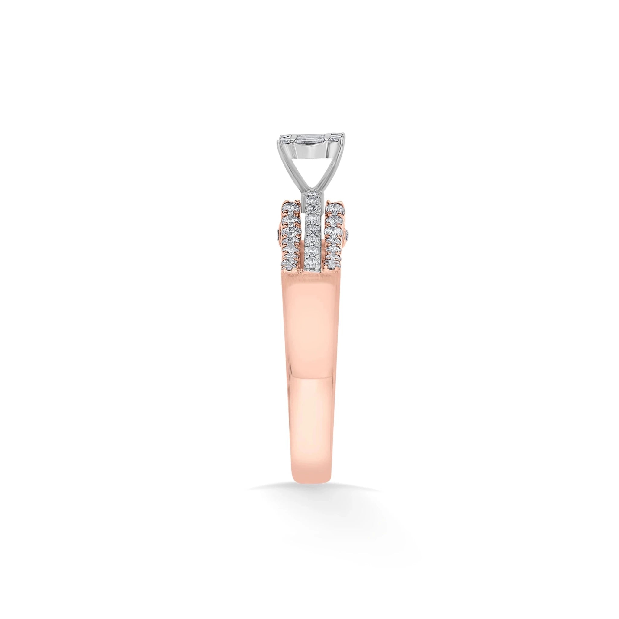Enchante Sparkle Suspension Statement Ring - Zen Diamond India