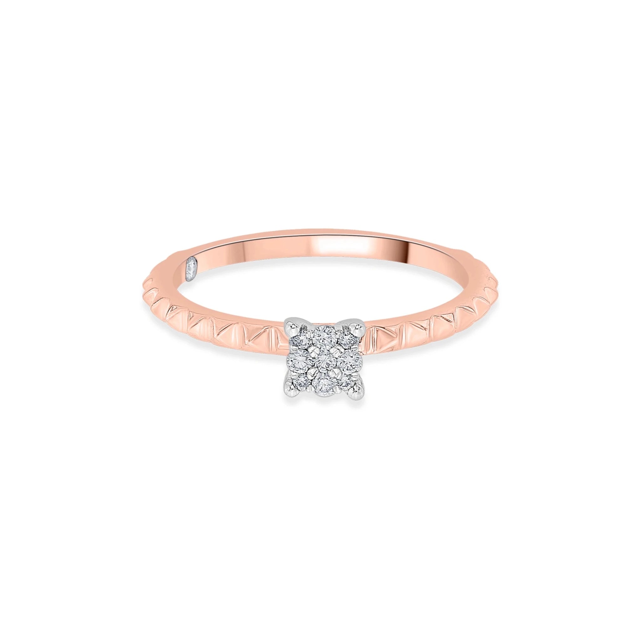 Soiree Crimson Blaze Diamond Ring - Zen Diamond India